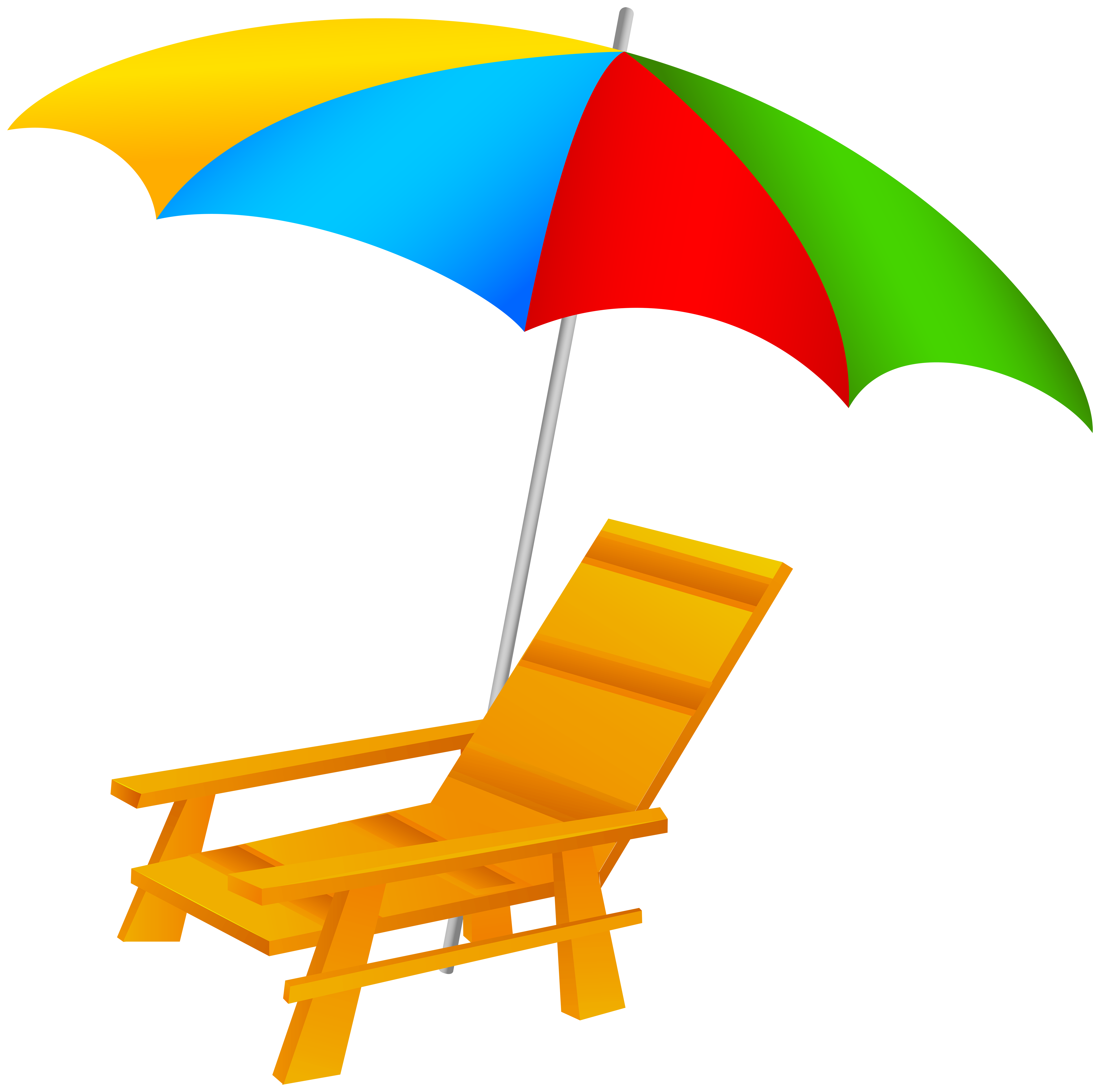 clipart beach chair and umbrella - photo #1