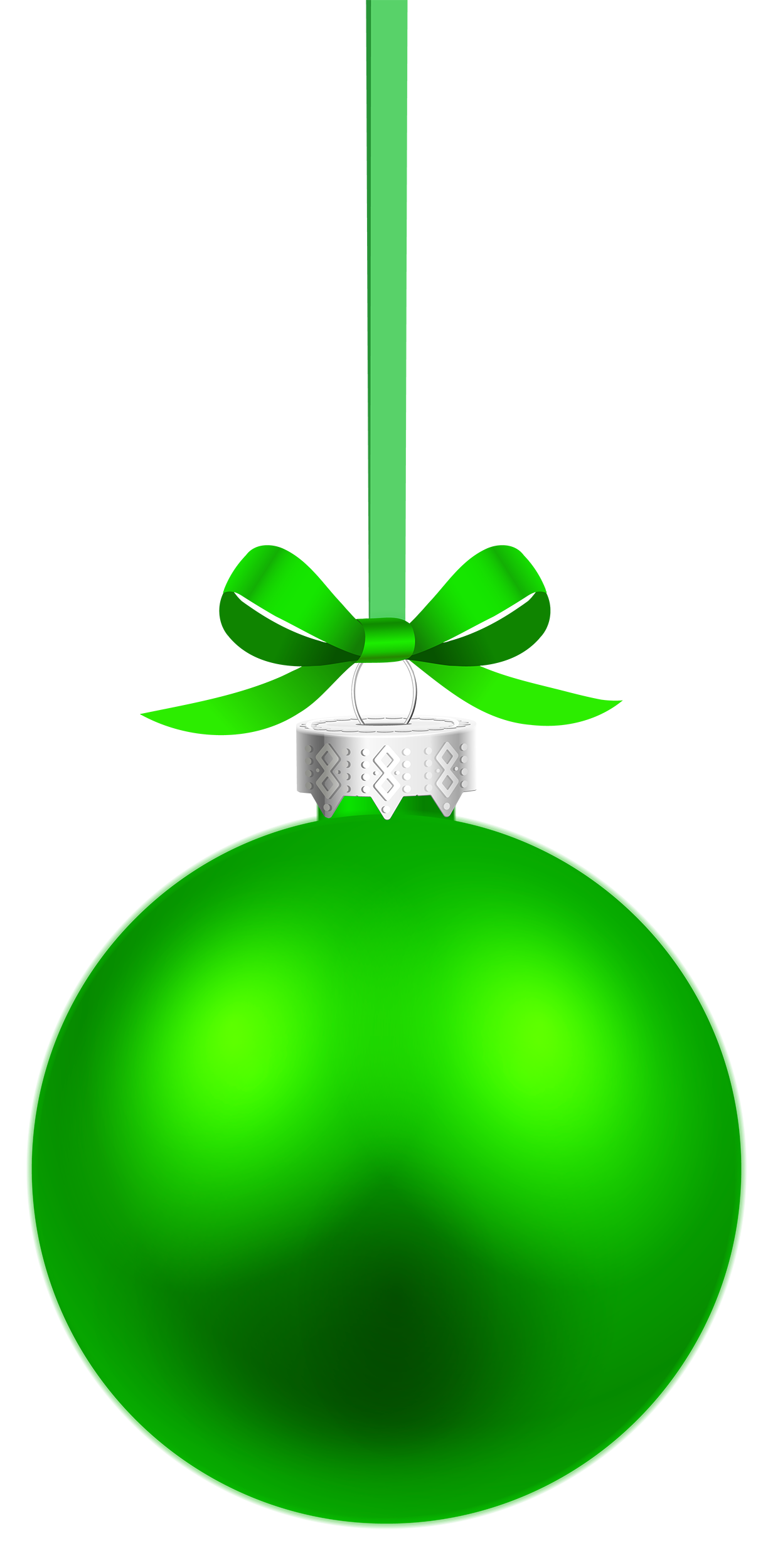 Green Hanging Christmas Ball Png Clipart - Best Web Clipart