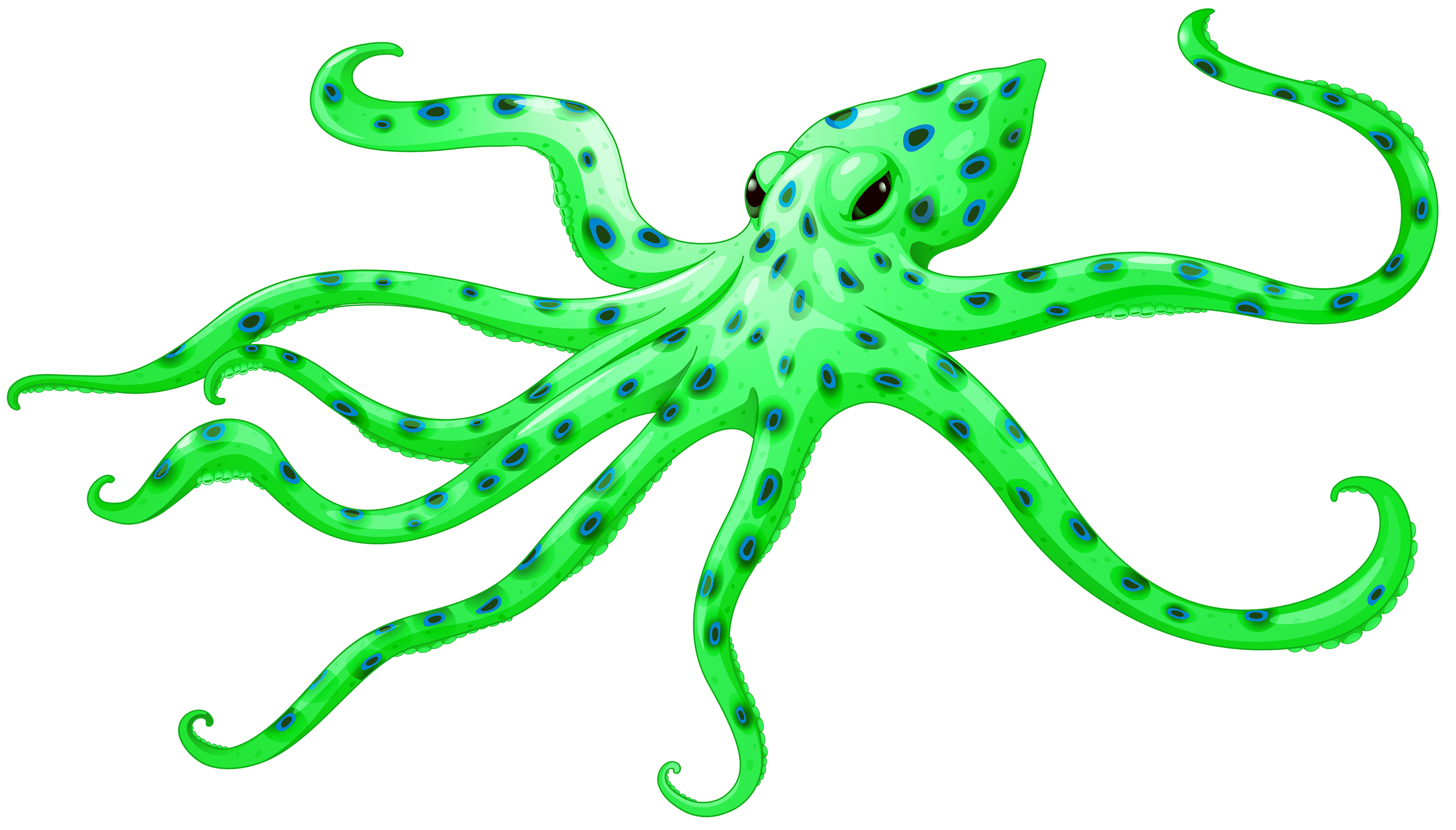green octopus clipart - photo #3
