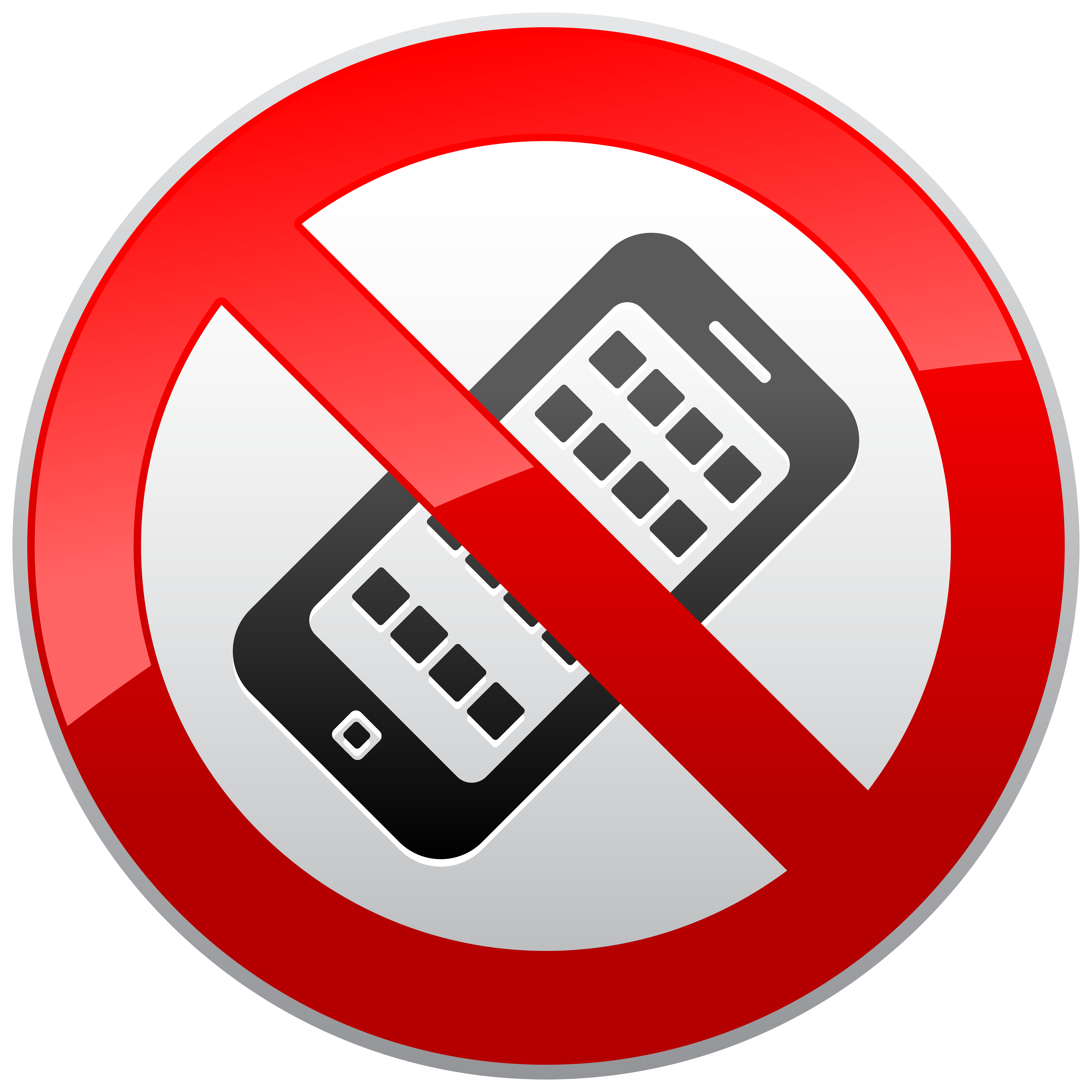 no mobile phone clipart - photo #36