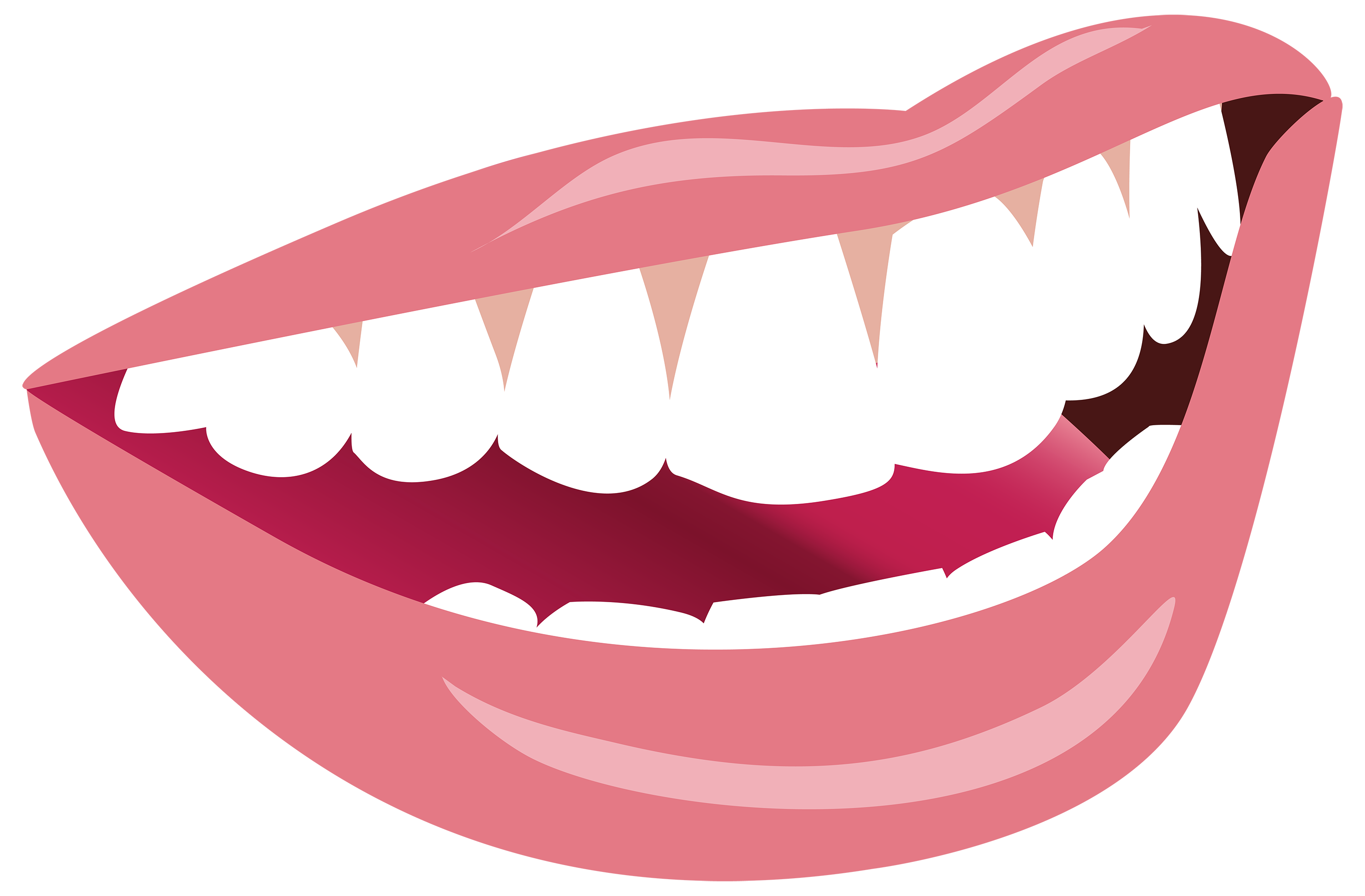 clipart smiling lips - photo #1