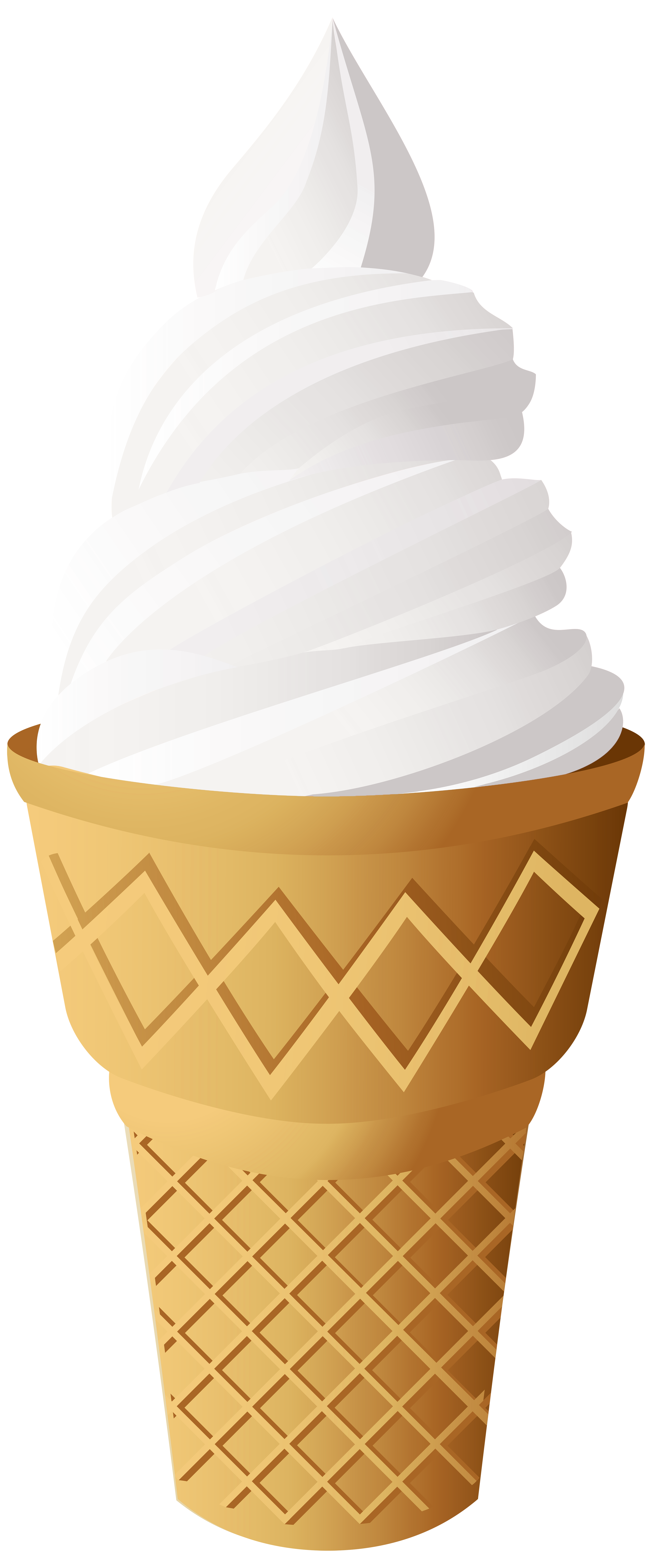 vanilla ice cream cone clipart - photo #3