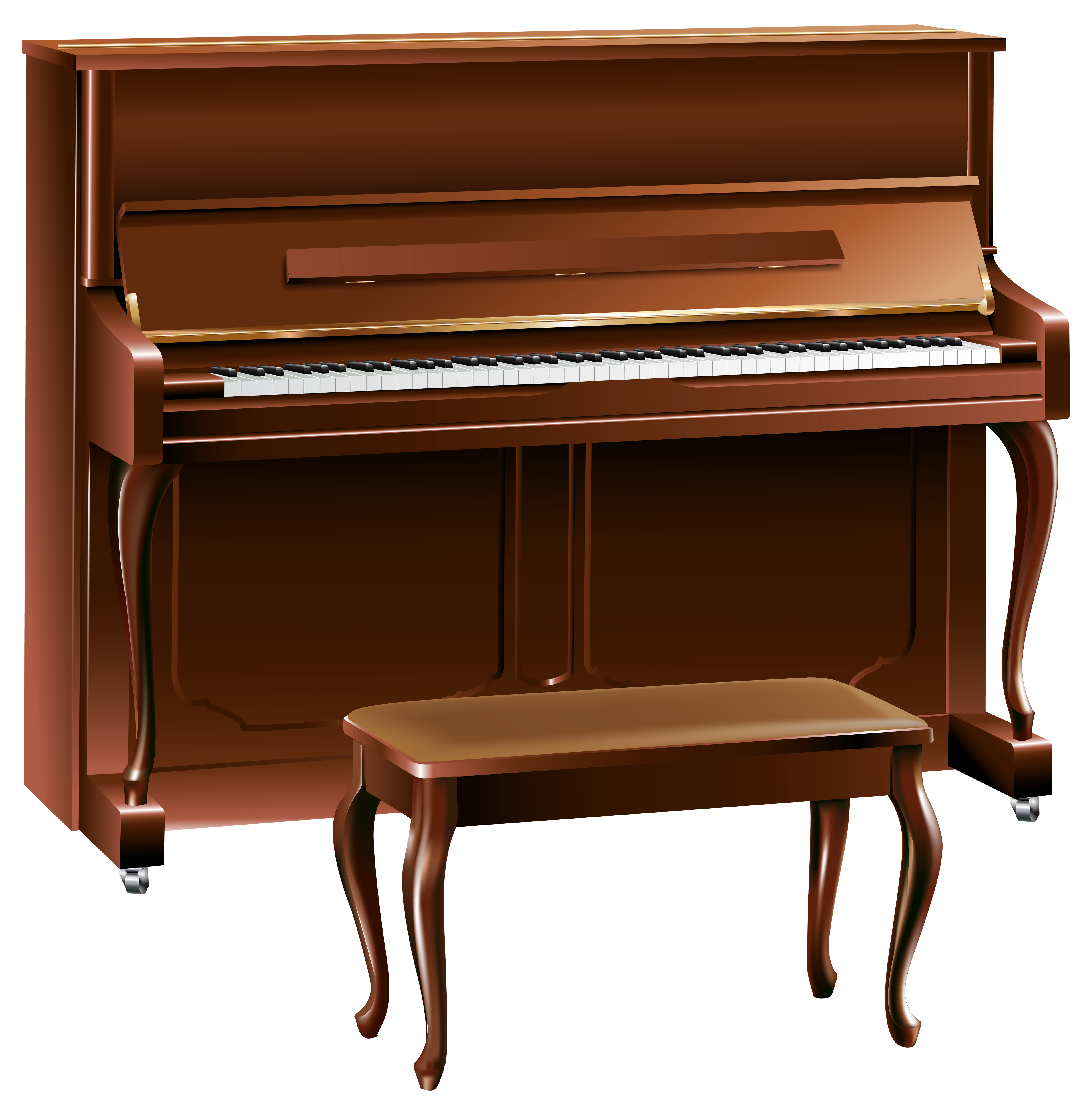 Brown Piano PNG Clipart - Best WEB Clipart