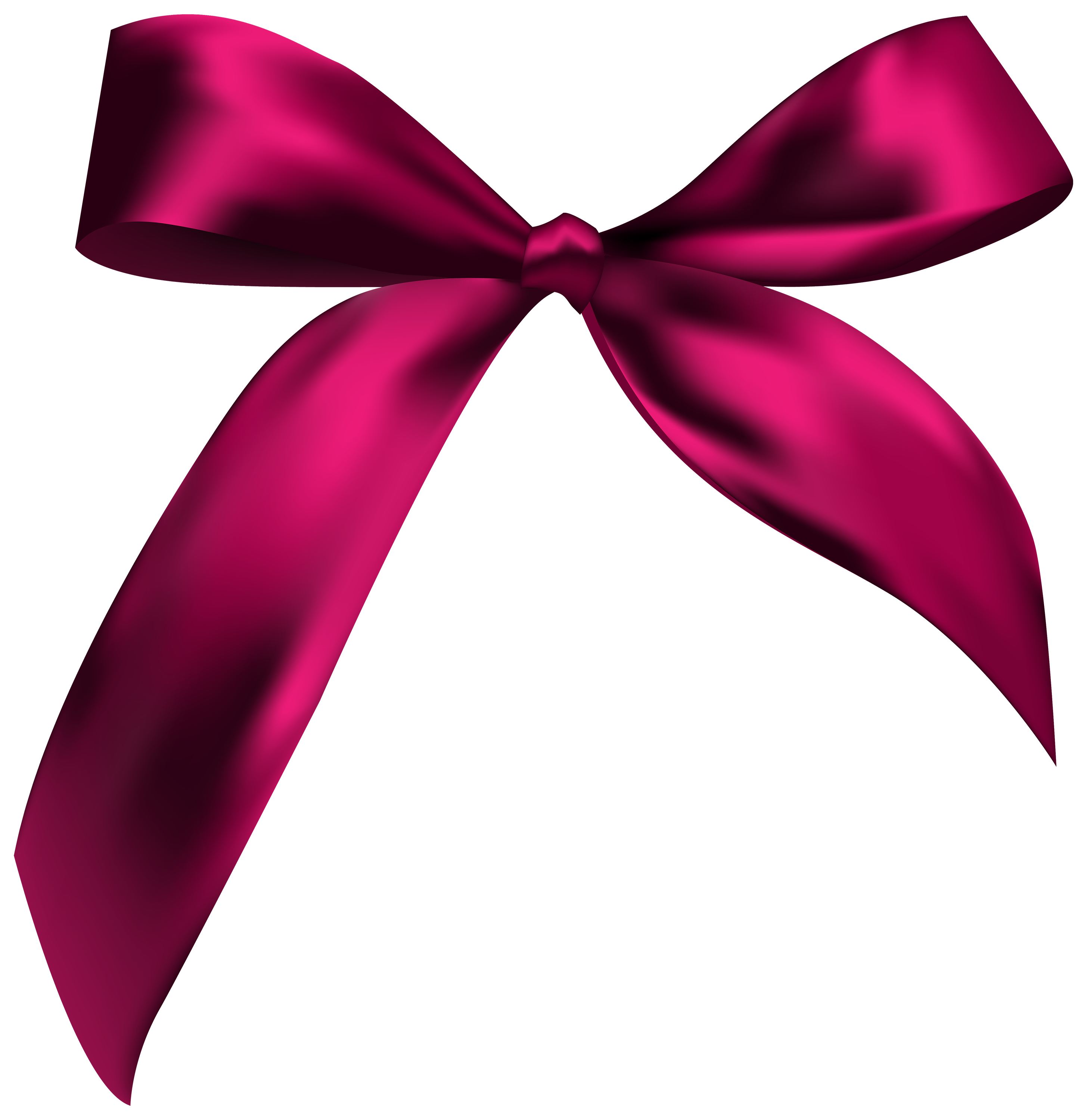 pink gift bow clip art