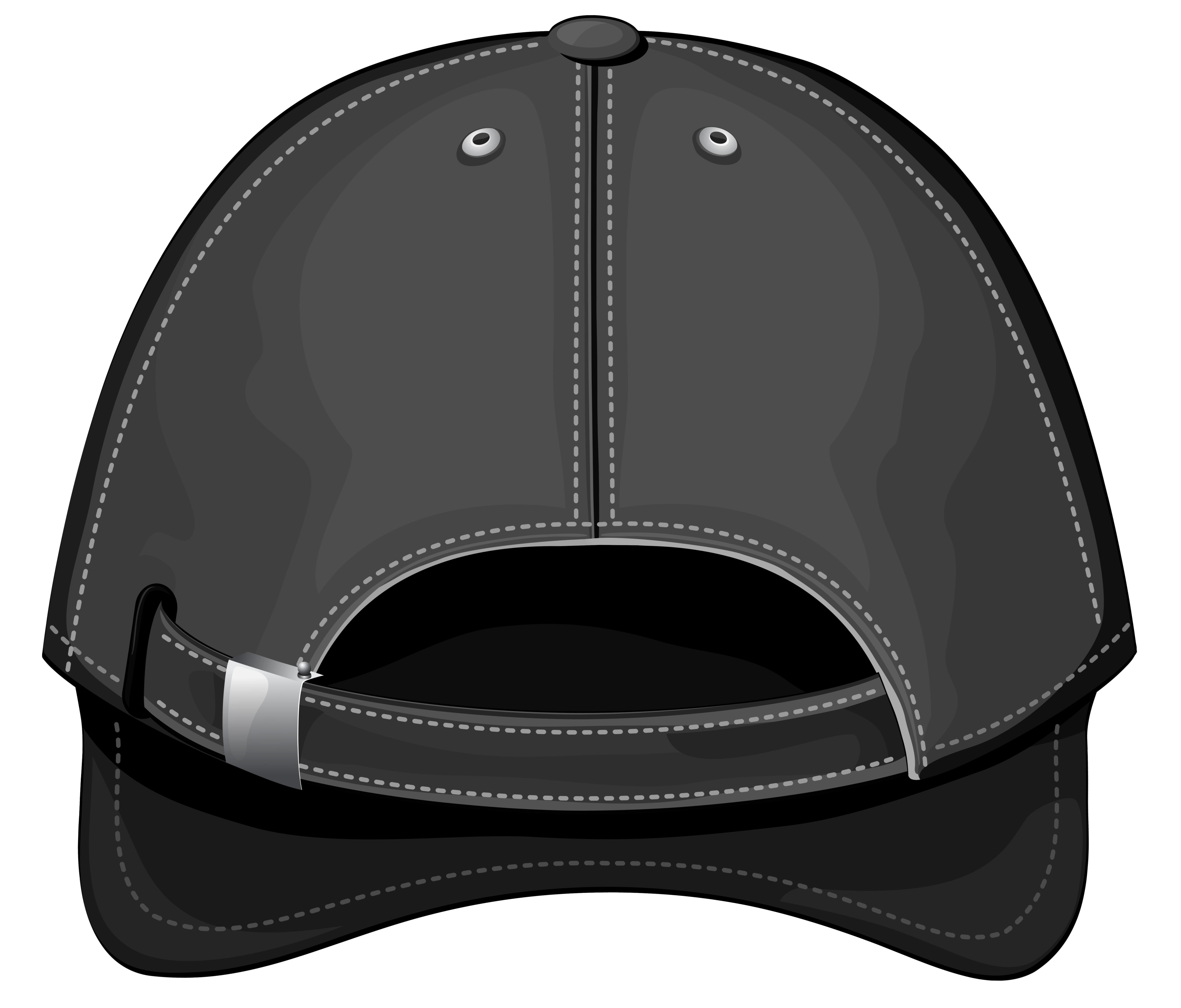 Black Baseball Cap Back PNG Clipart - Best WEB Clipart