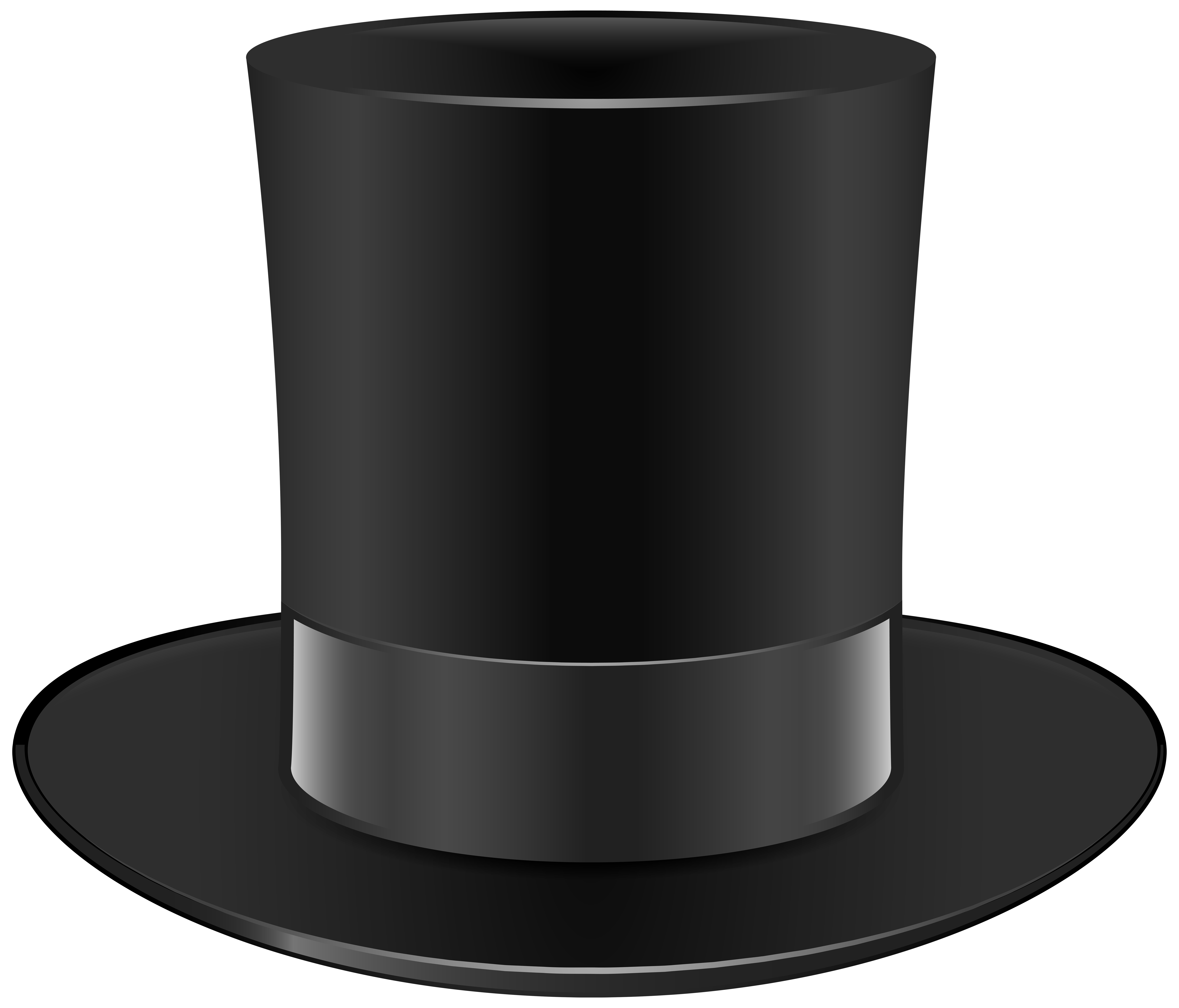 Top Hat Clipart Black And White