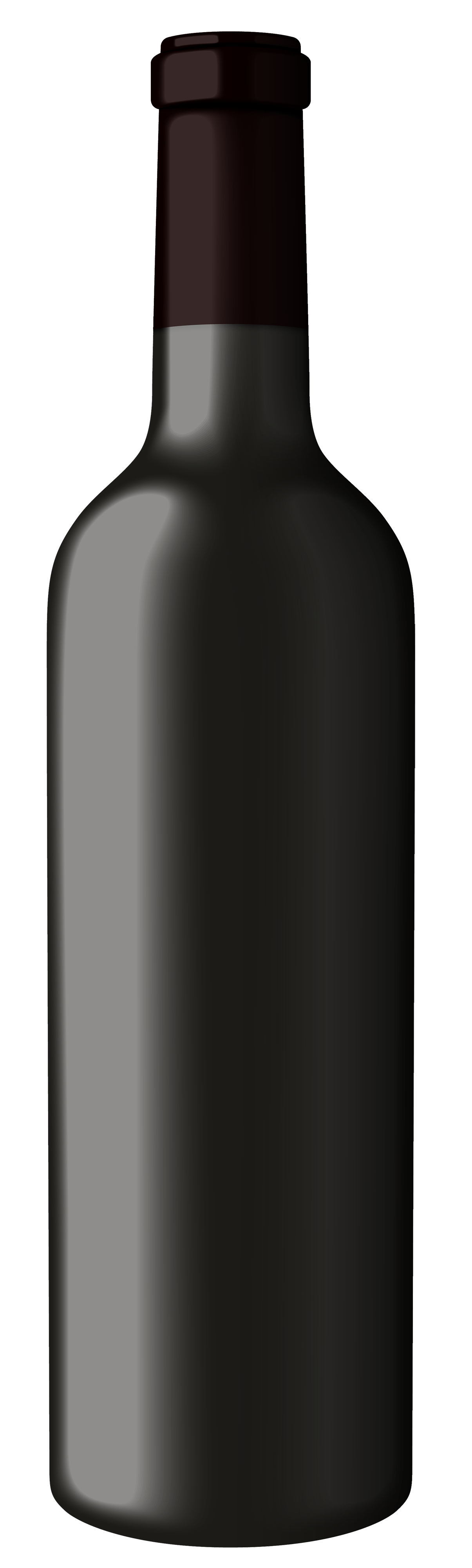 full bottle clipart black
