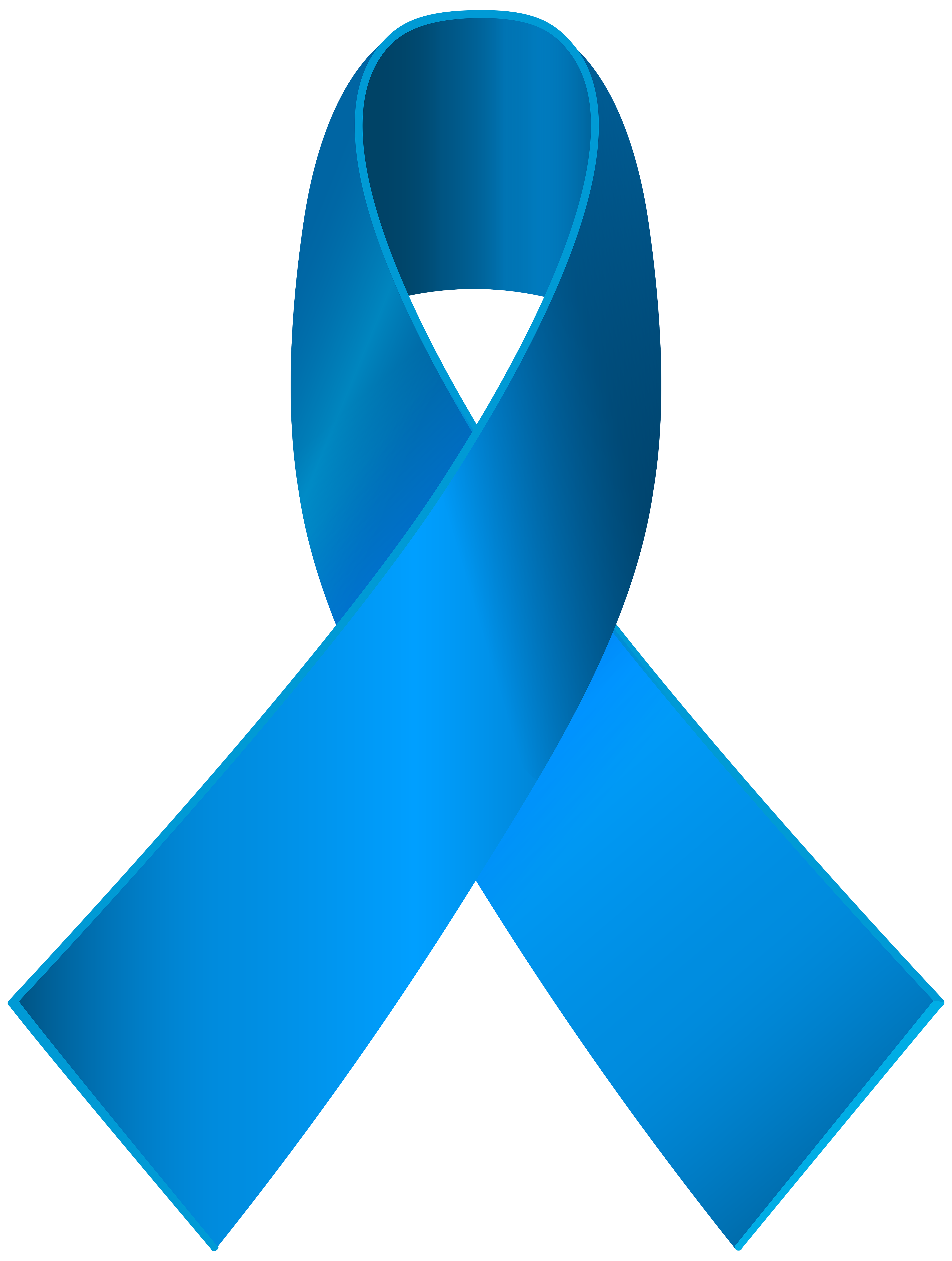 Blue Awareness Ribbons