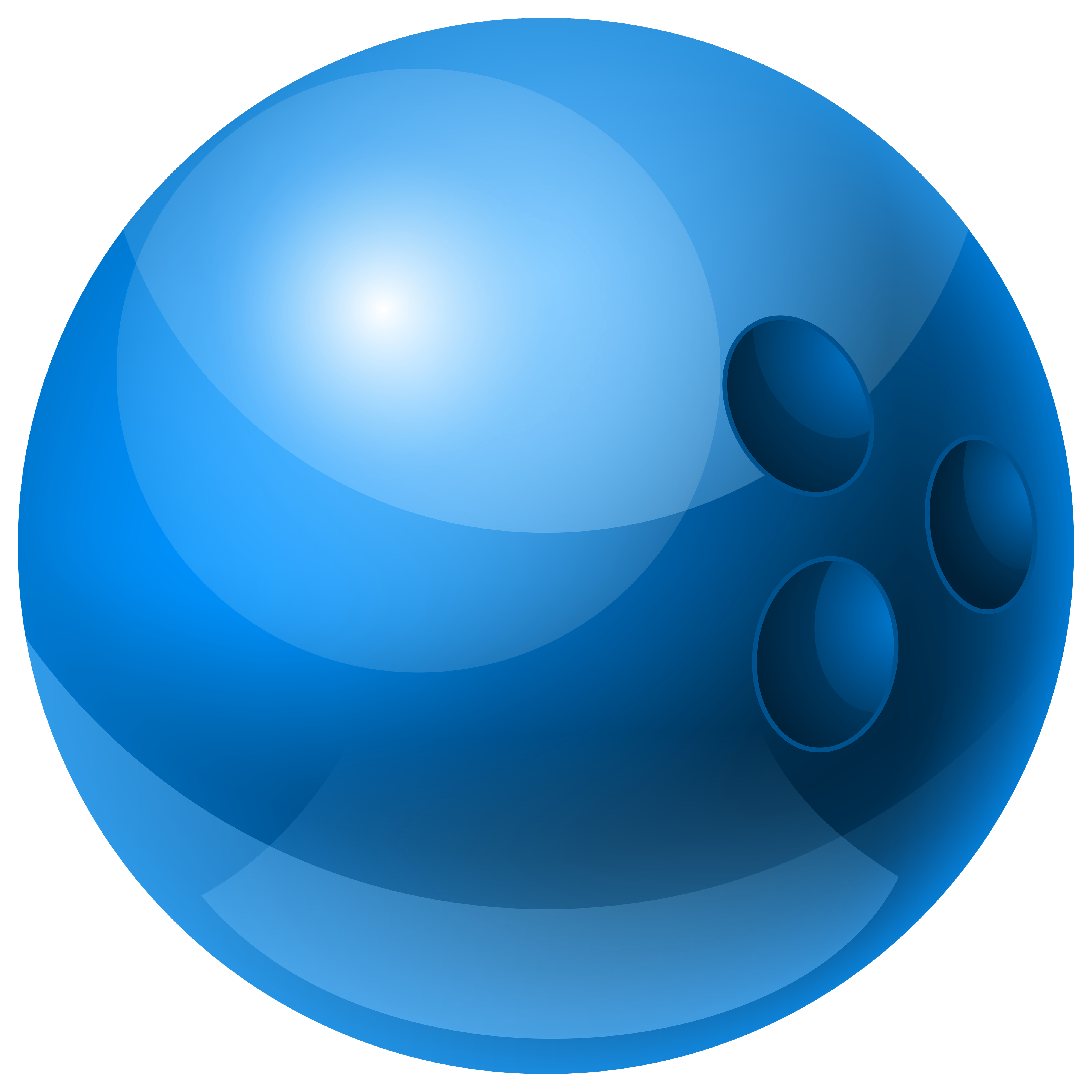 Blue Bowling Ball PNG Clipart - Best WEB Clipart