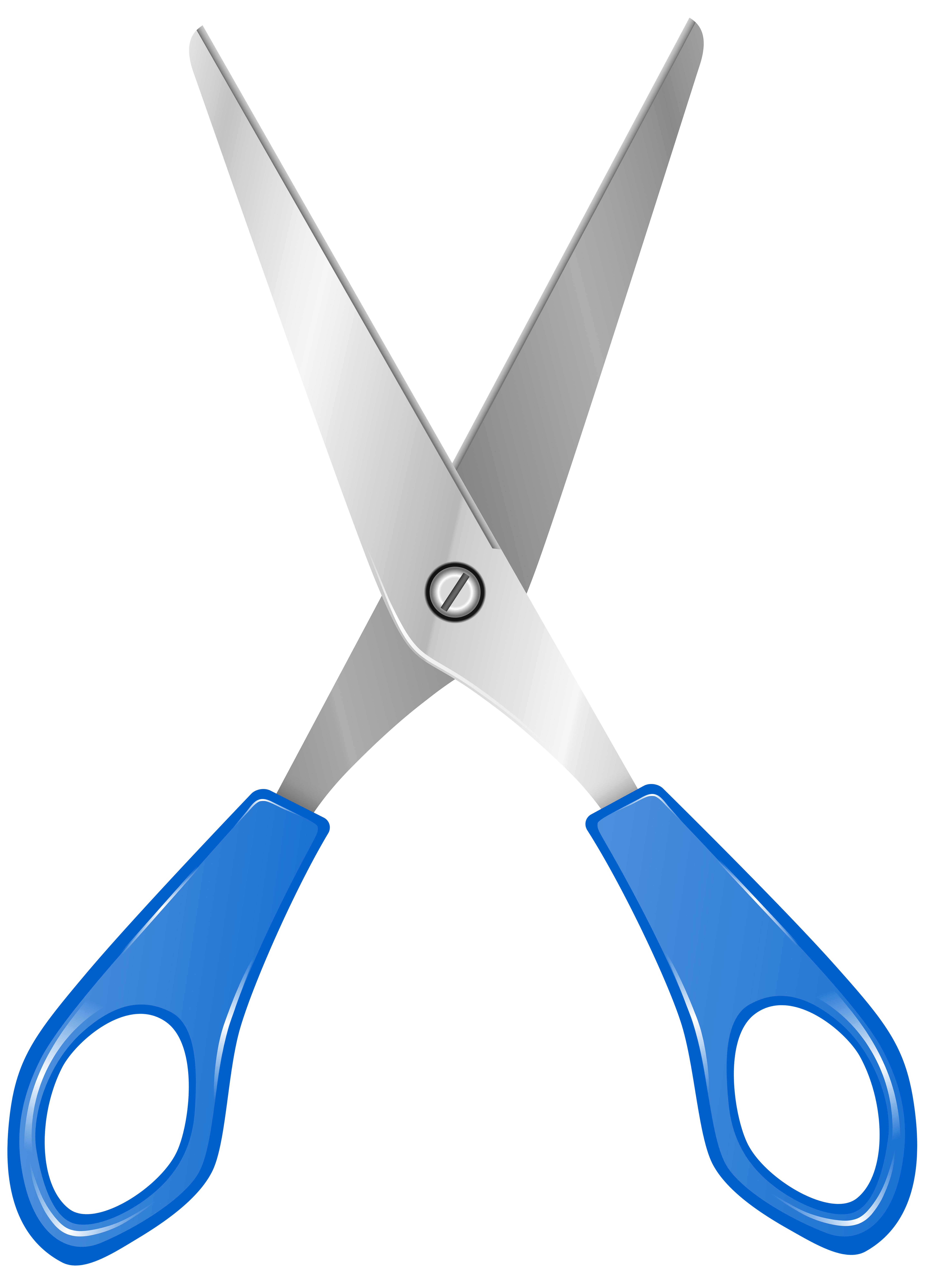 Blue Scissors PNG Clip Art.