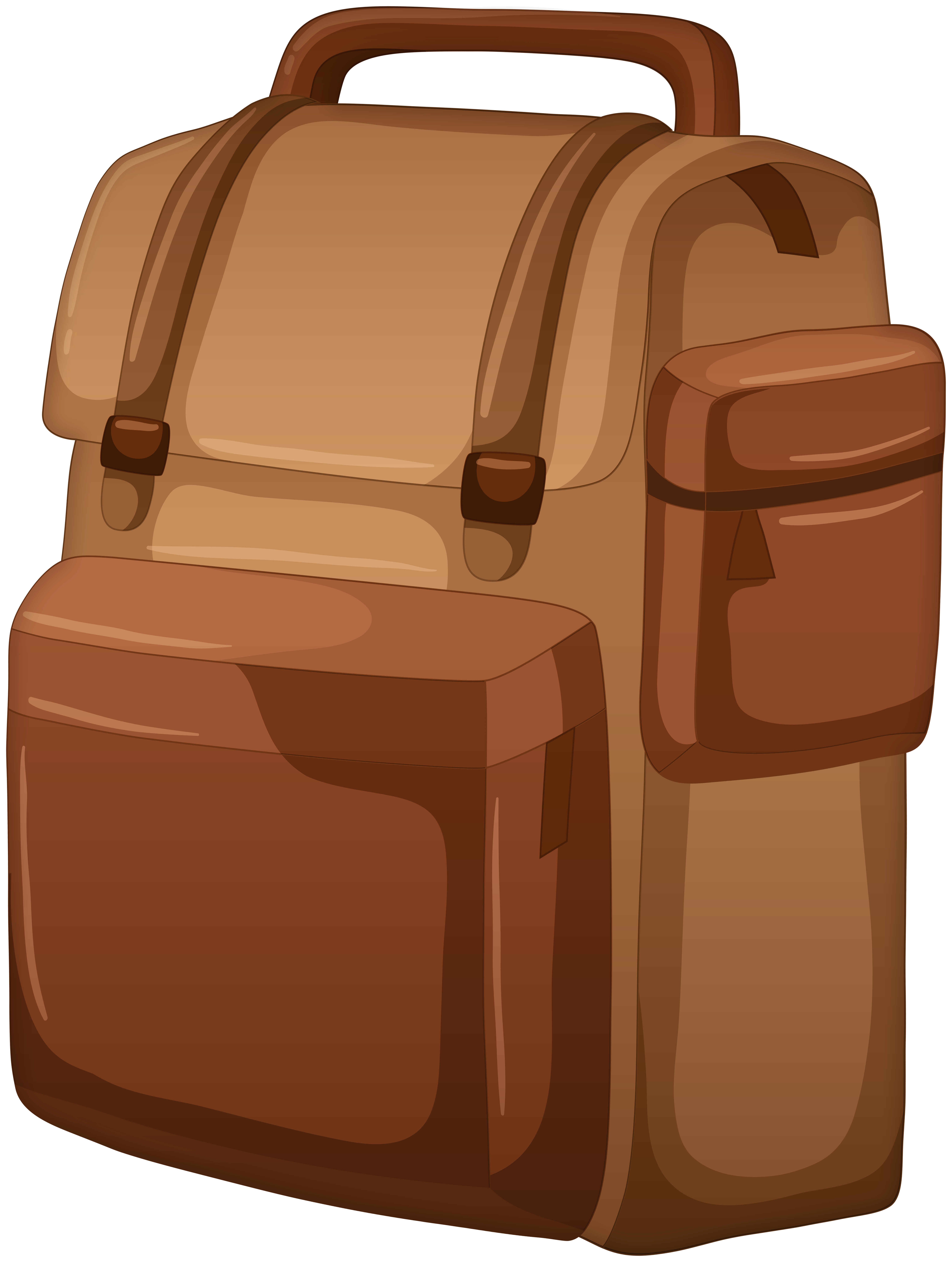 Brown Backpack PNG Clip Art - Best WEB Clipart