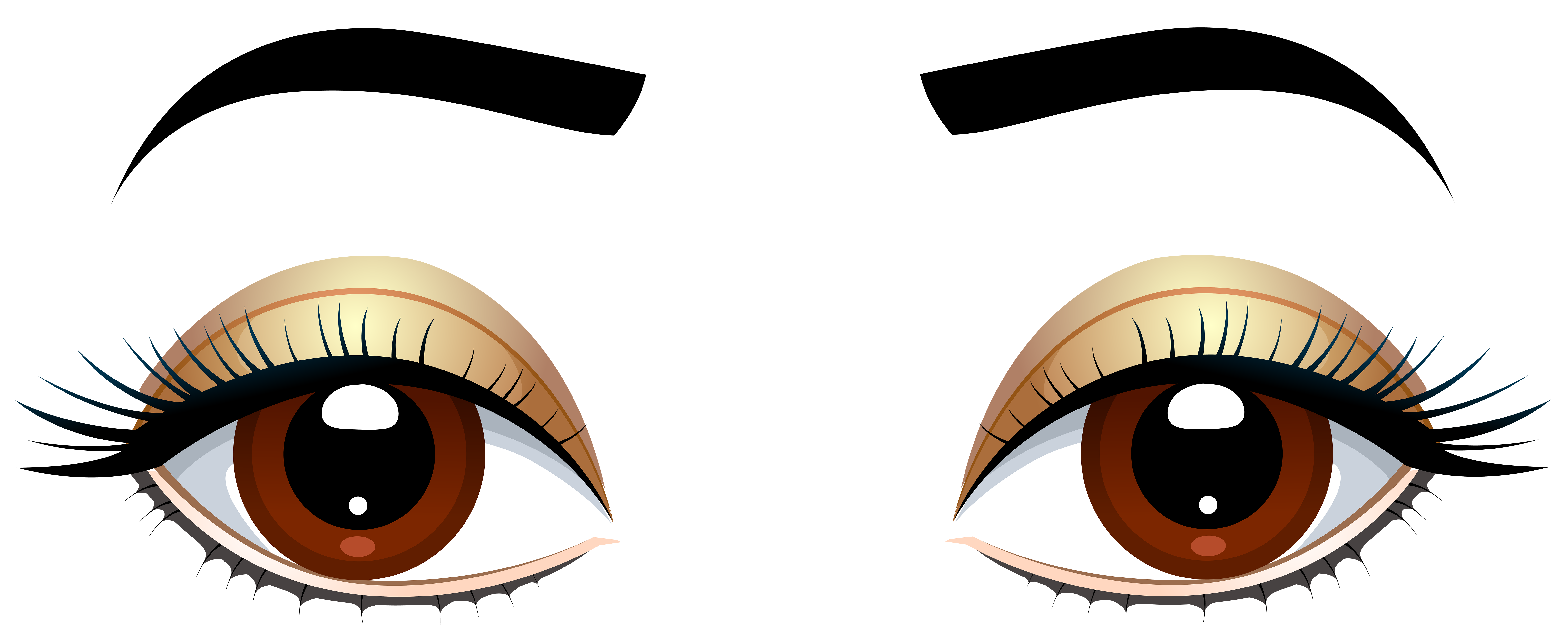 brown eyes clip art