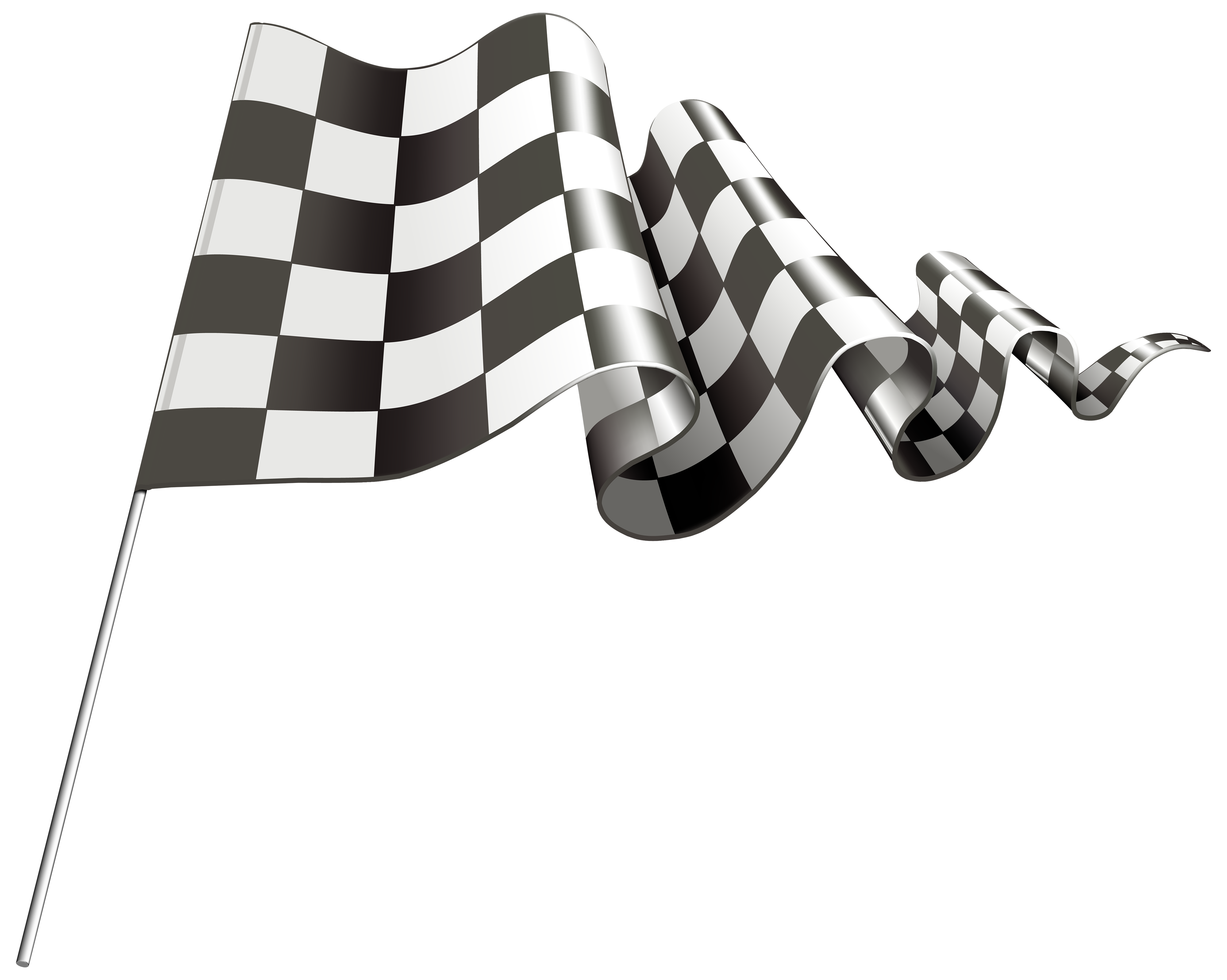 checkered flag banner clipart