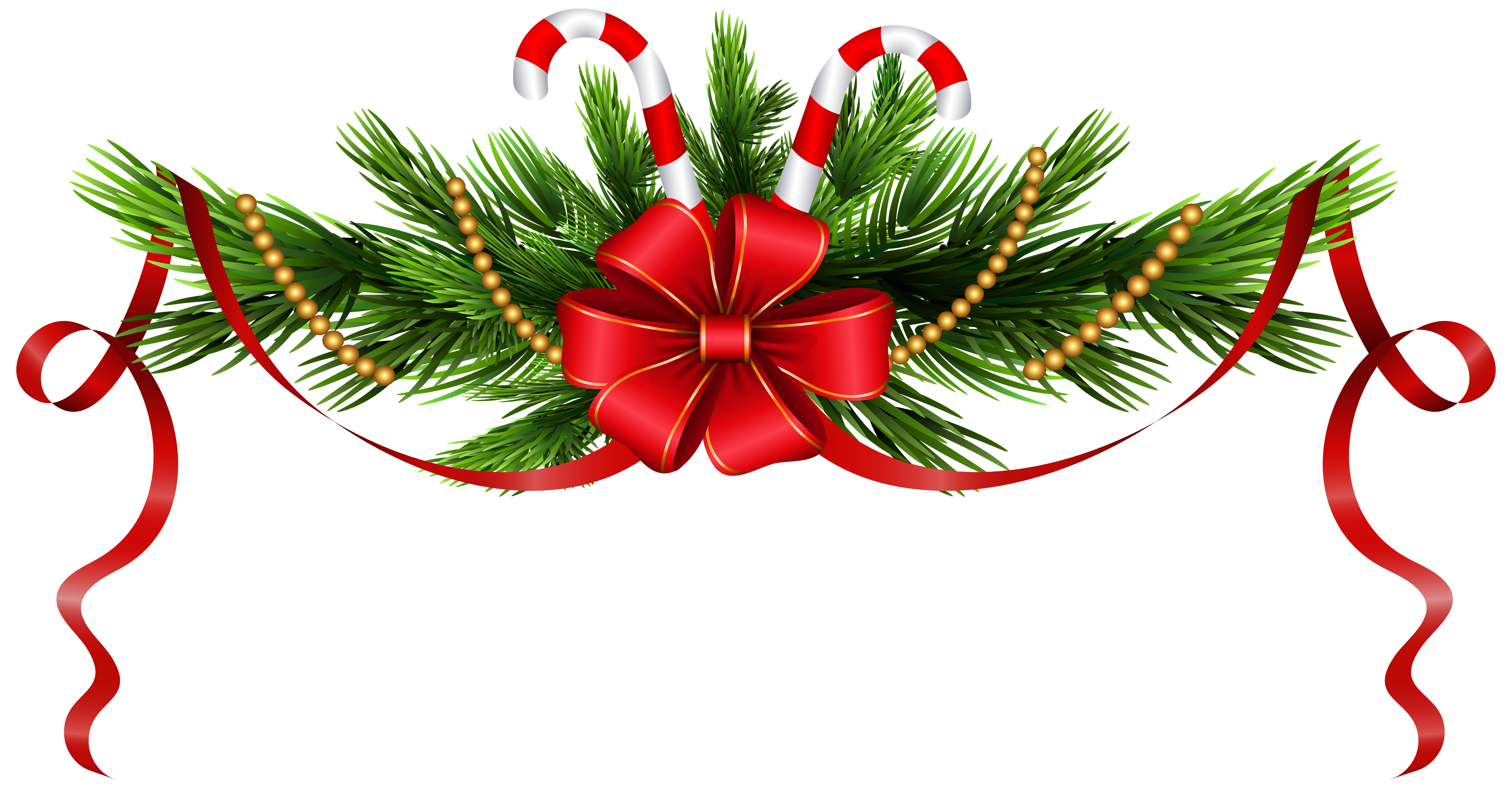 Christmas_Pine_Branches_Decoration_PNG_Clip_Art 2233