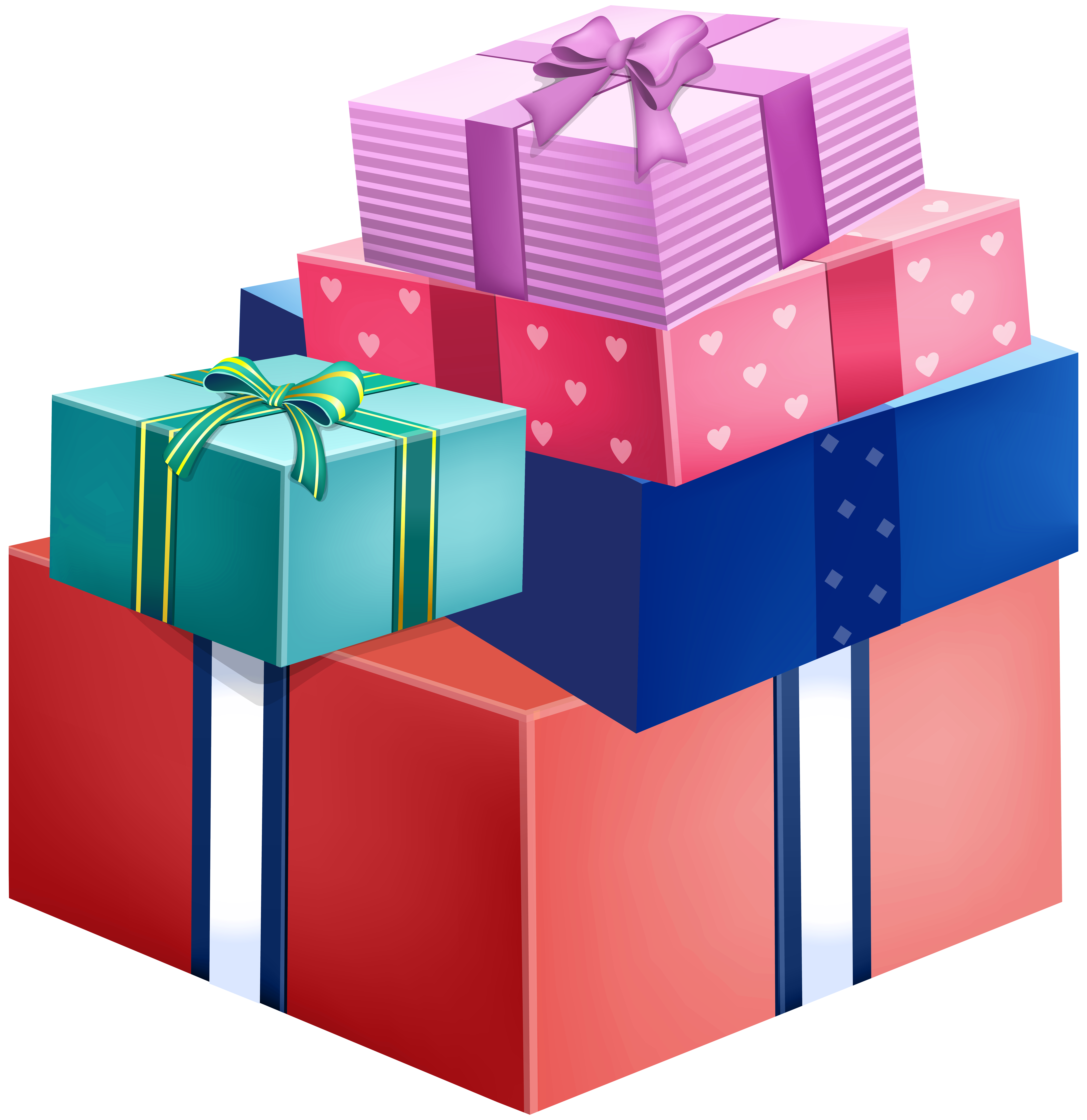 Red Gift Box 3D 12872345 PNG