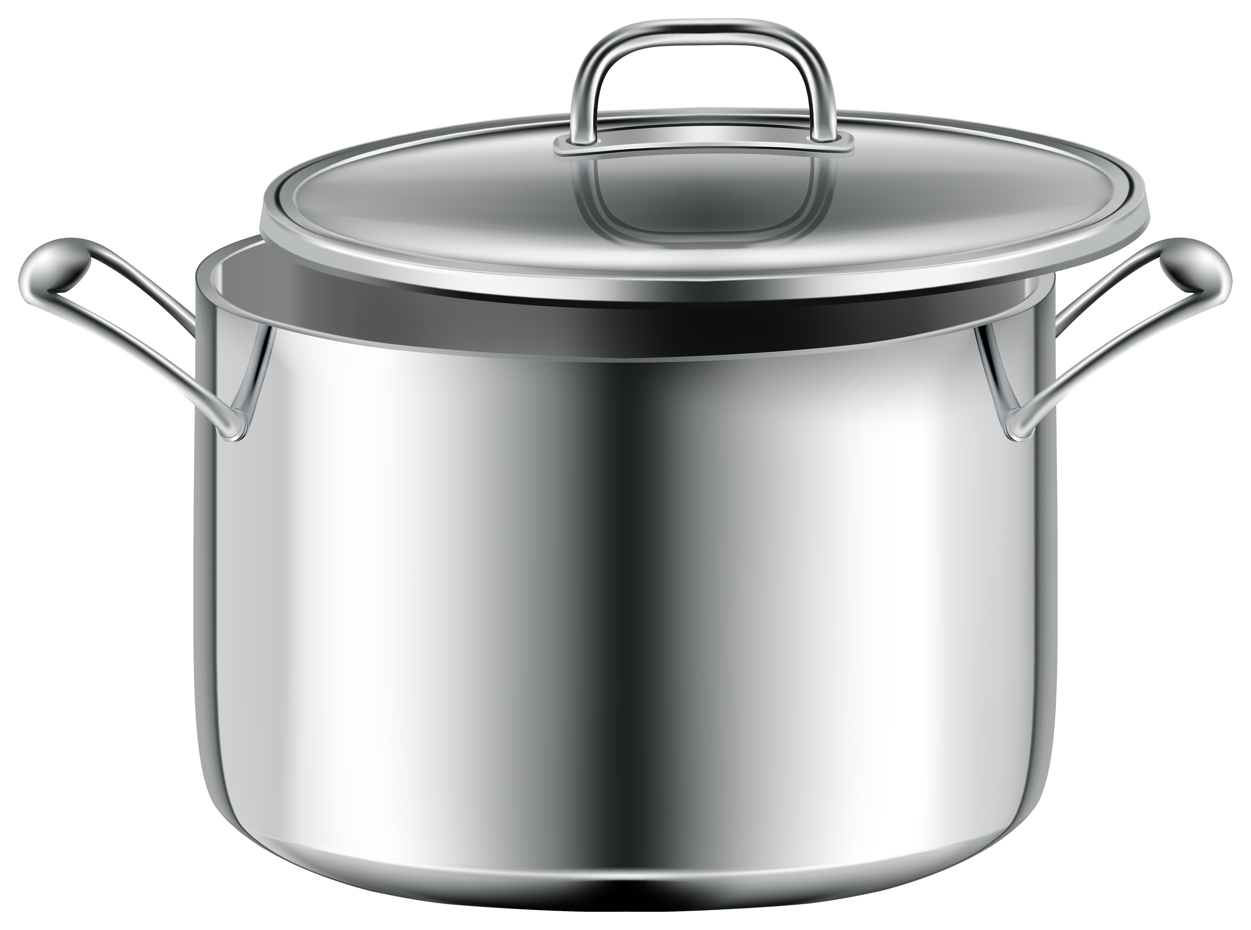 Silver Cooking Pot Clipart - Best WEB Clipart
