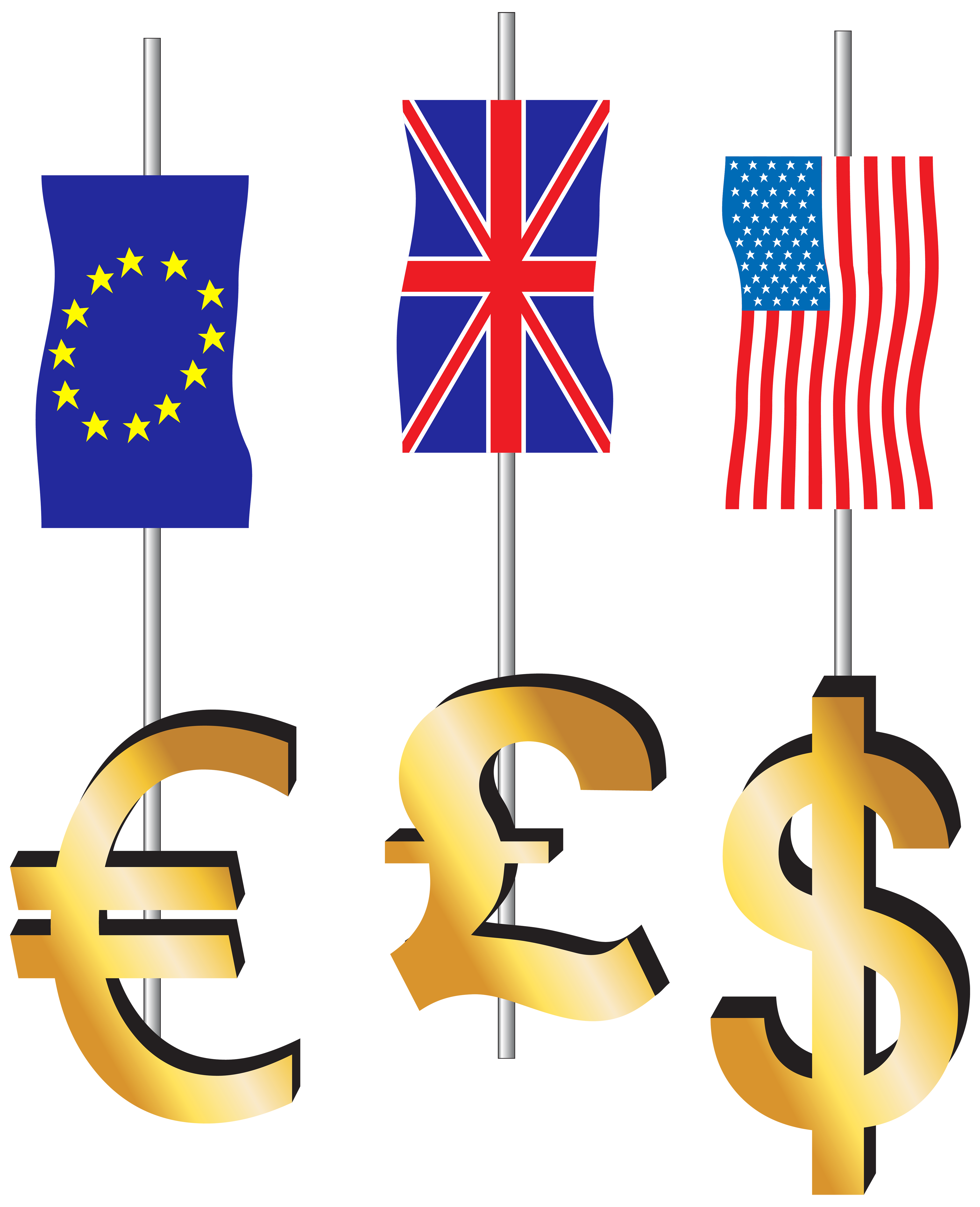 Euro Pound Dollar Signs And Flags PNG Clipart Best WEB Clipart