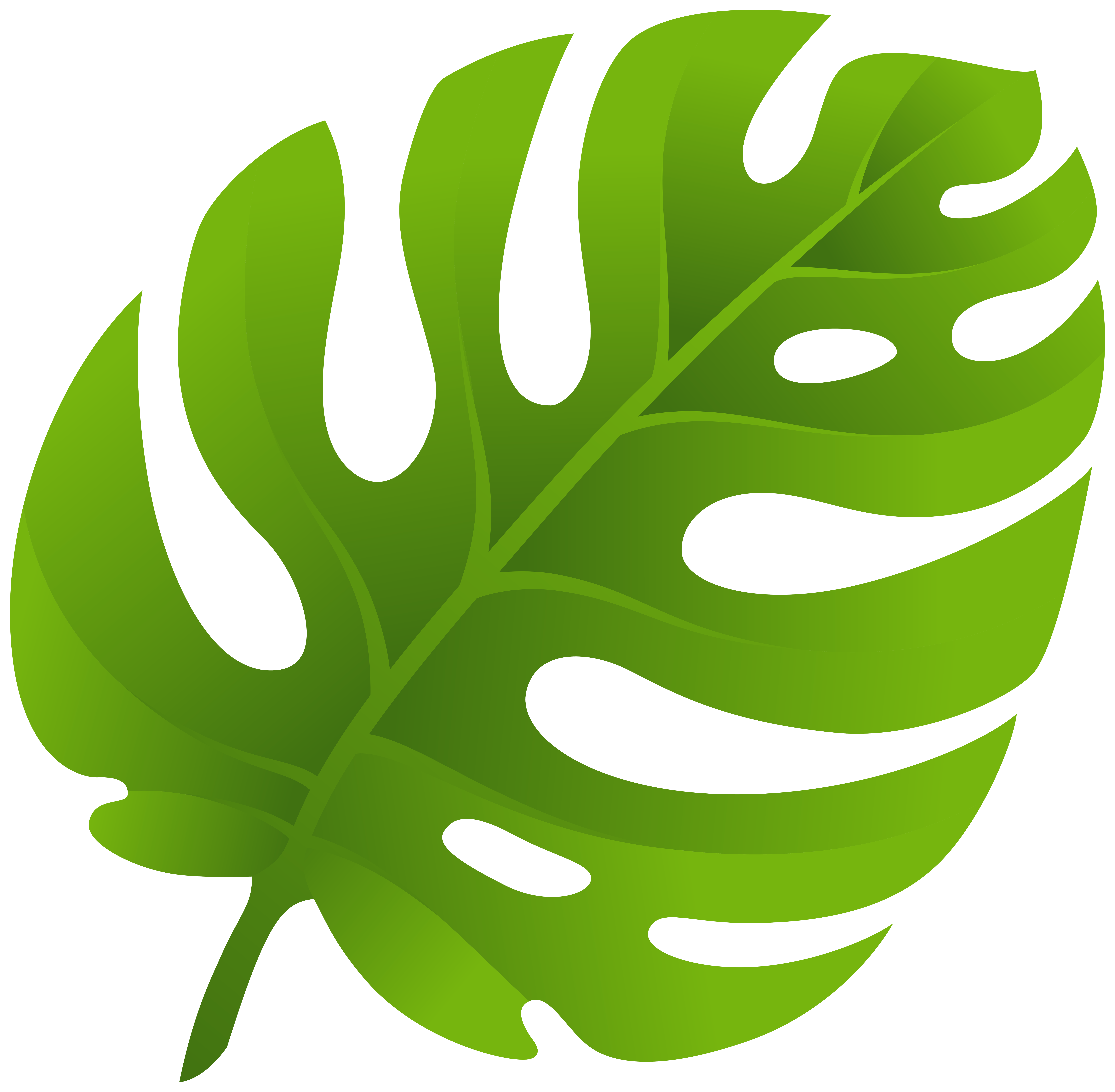 Exotic Leaf PNG Clip Art.