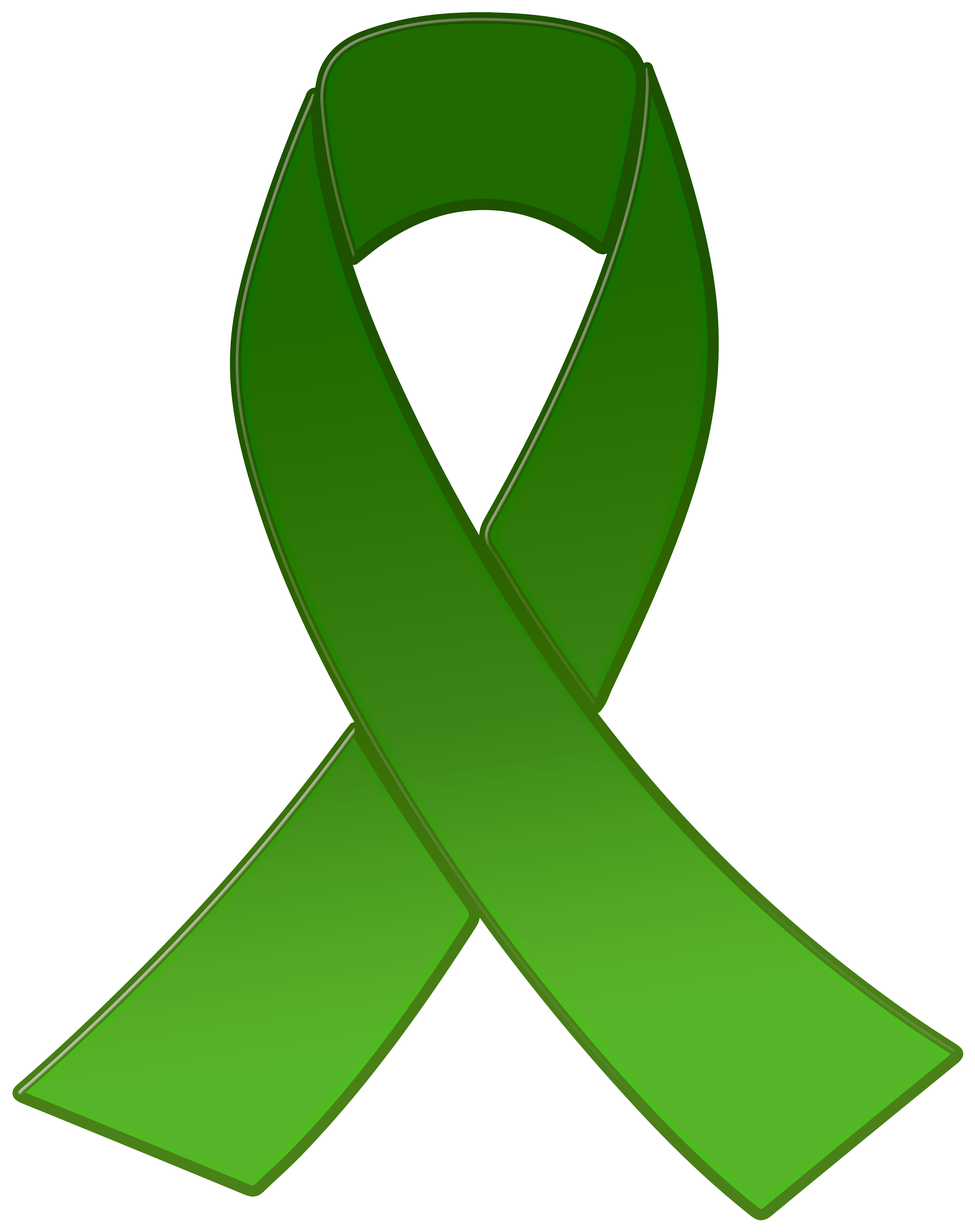 Green Awareness Ribbon PNG Clipart - Best WEB Clipart