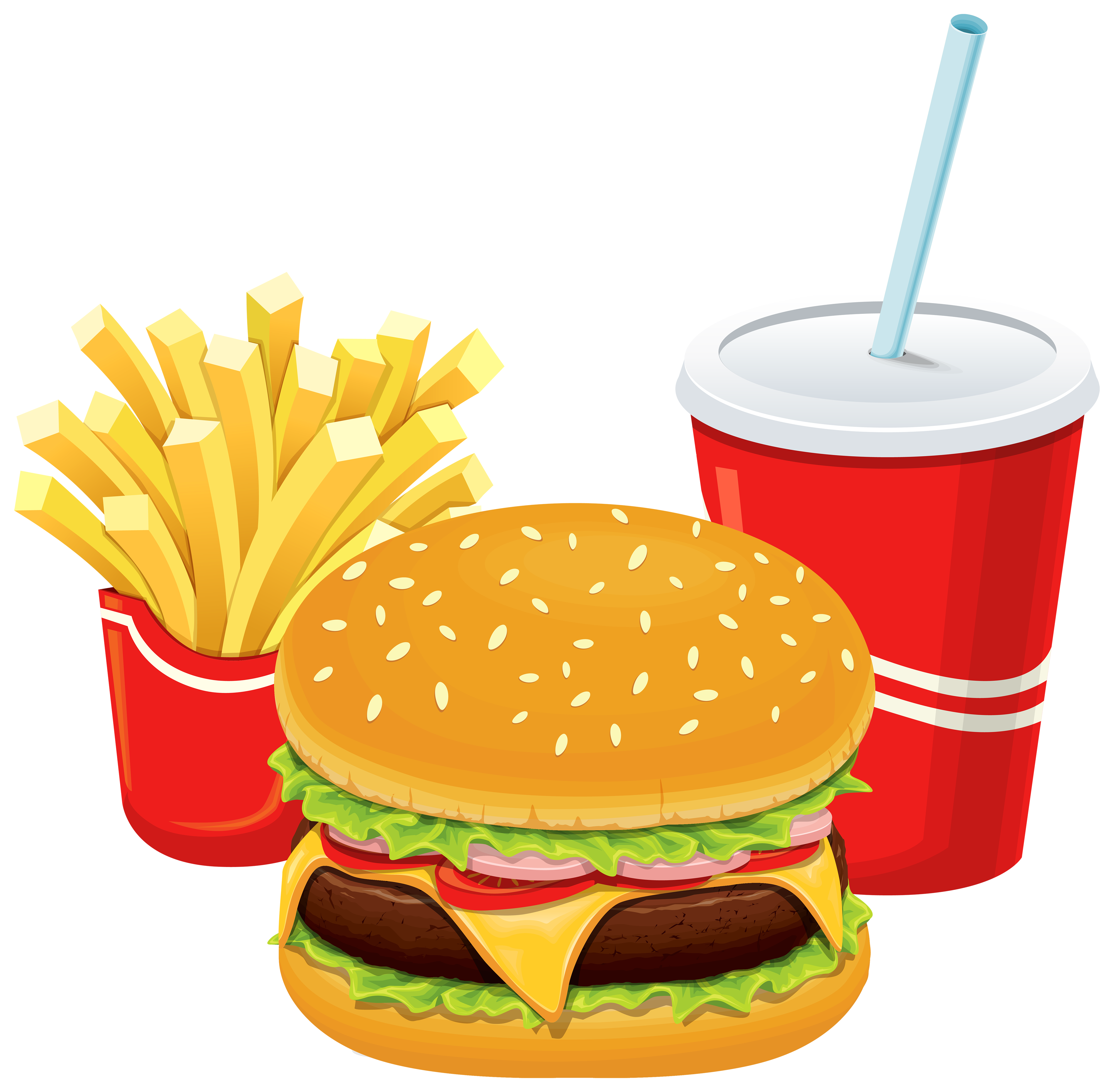 Fast Food Hd Transparent, Fast Food Hamburger Stickers, Fast Food