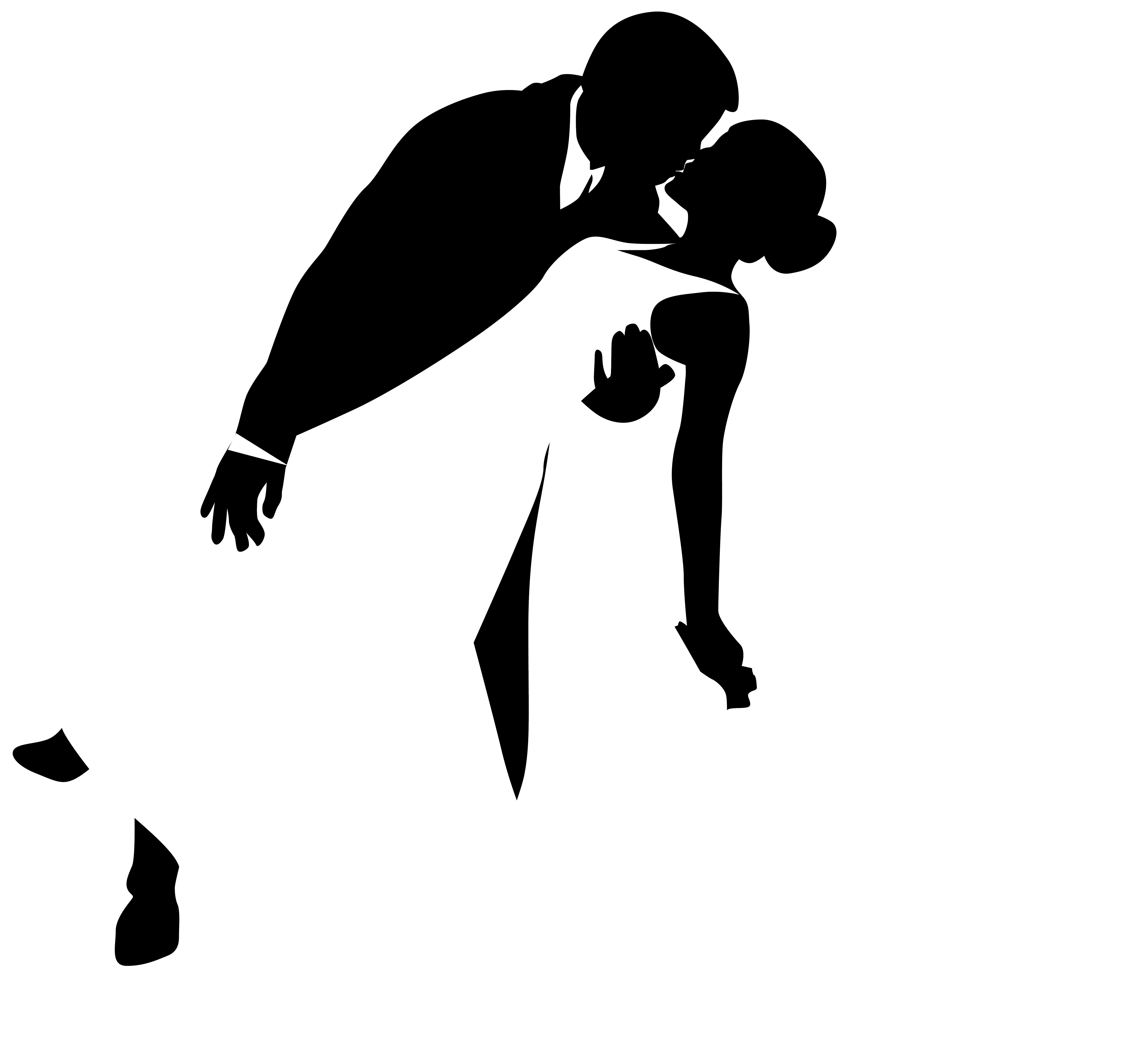 Kissing_Bridal_Silhouettes_PNG_Clip_Art 1216