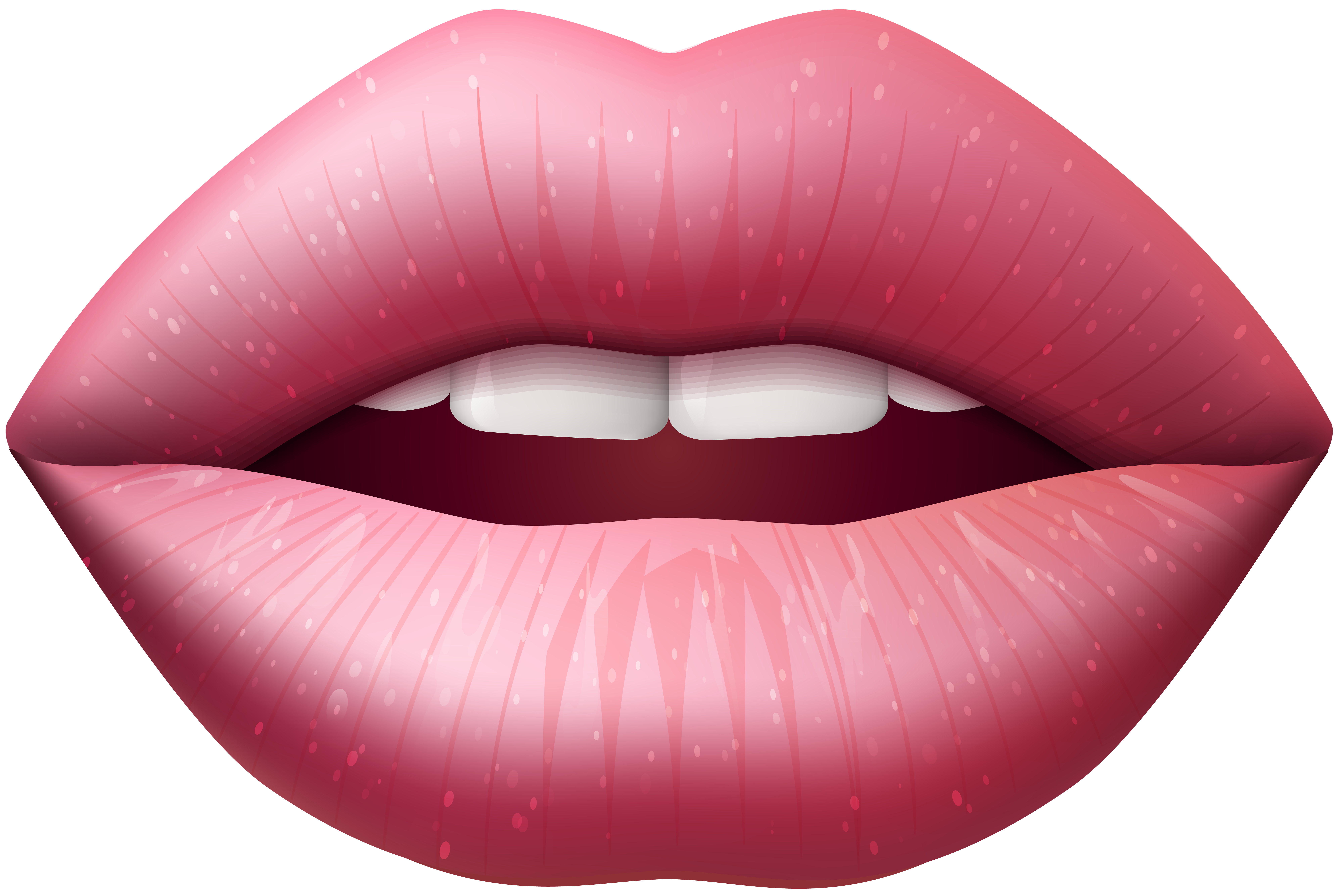 Download Glossy Rosy Lips Pop Art Wallpaper