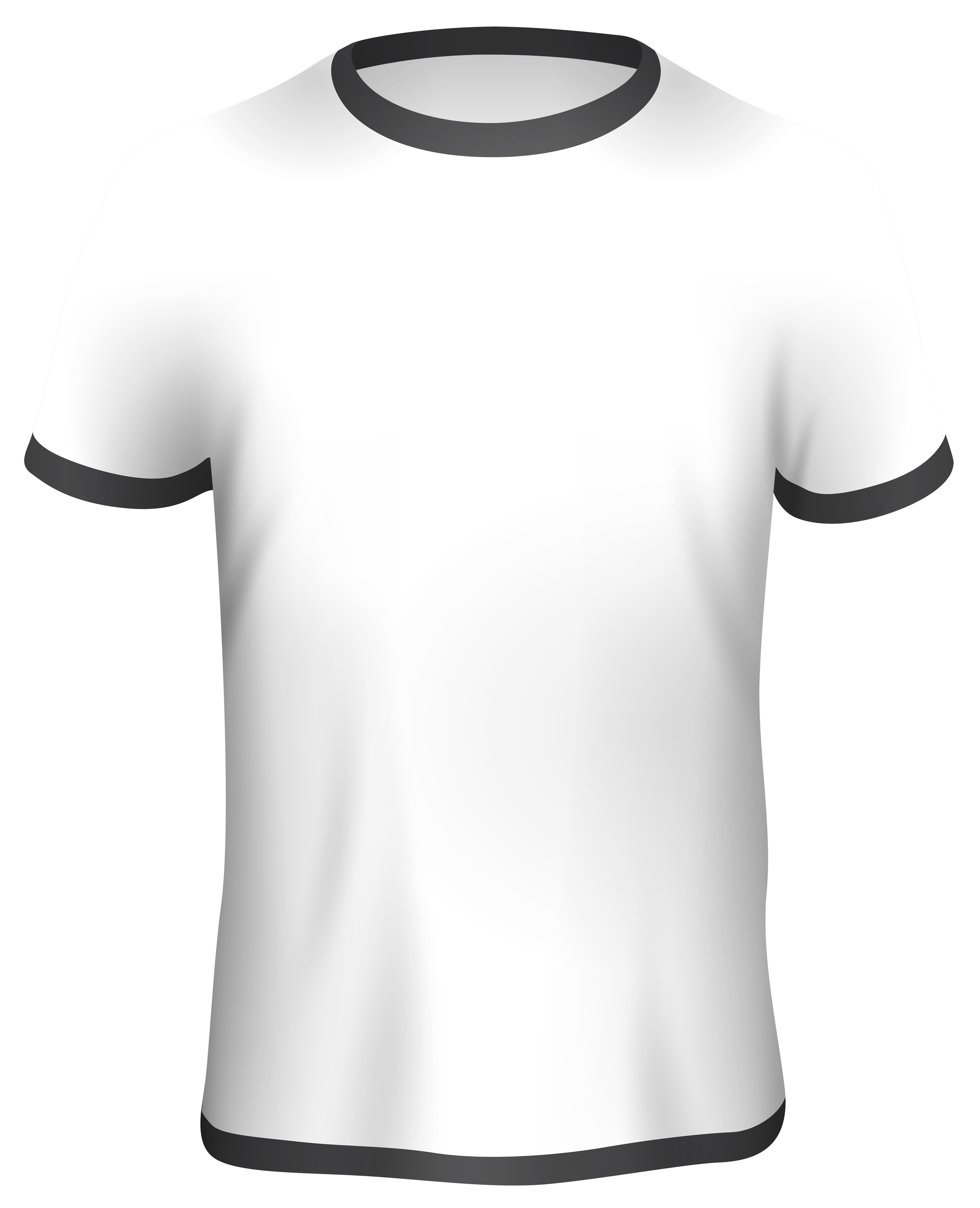 t shirt clipart black and white