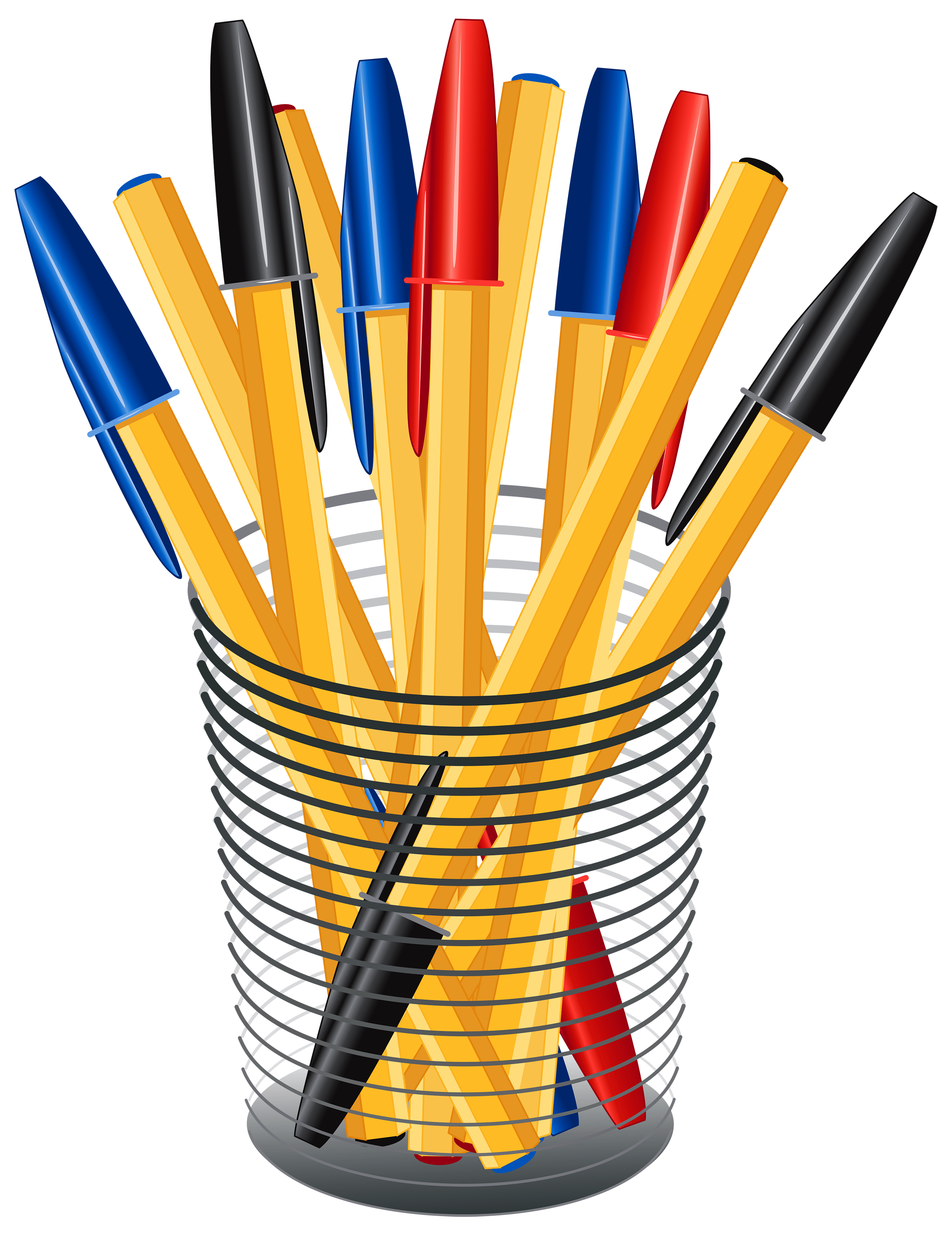 a drawing case pencil PNG Cup WEB with  Art Pens Metal Clip Best Clipart