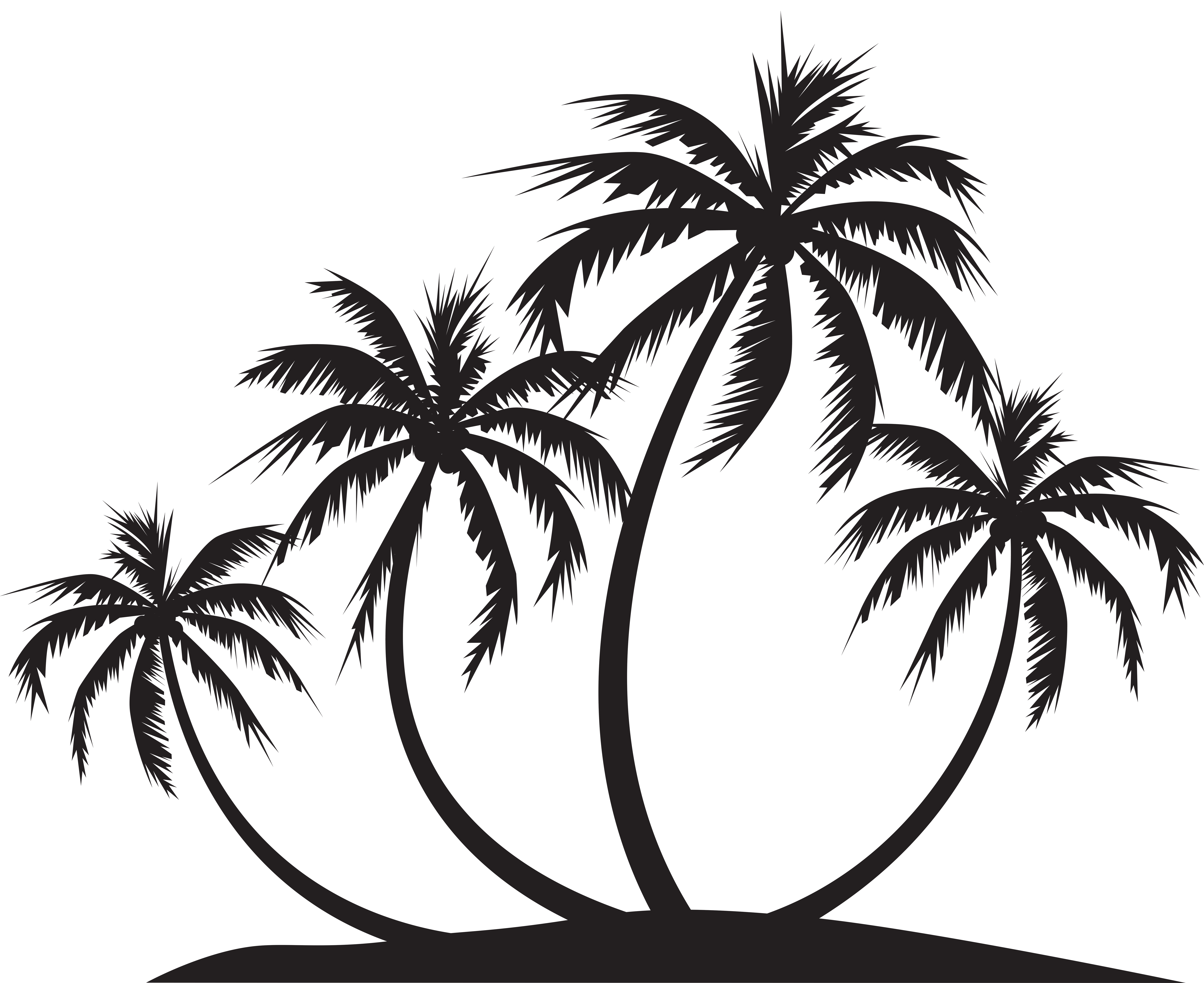 Palm Trees Silhouette Png Clip Art Image Palm Tree Clip Art Palm My Xxx Hot Girl 