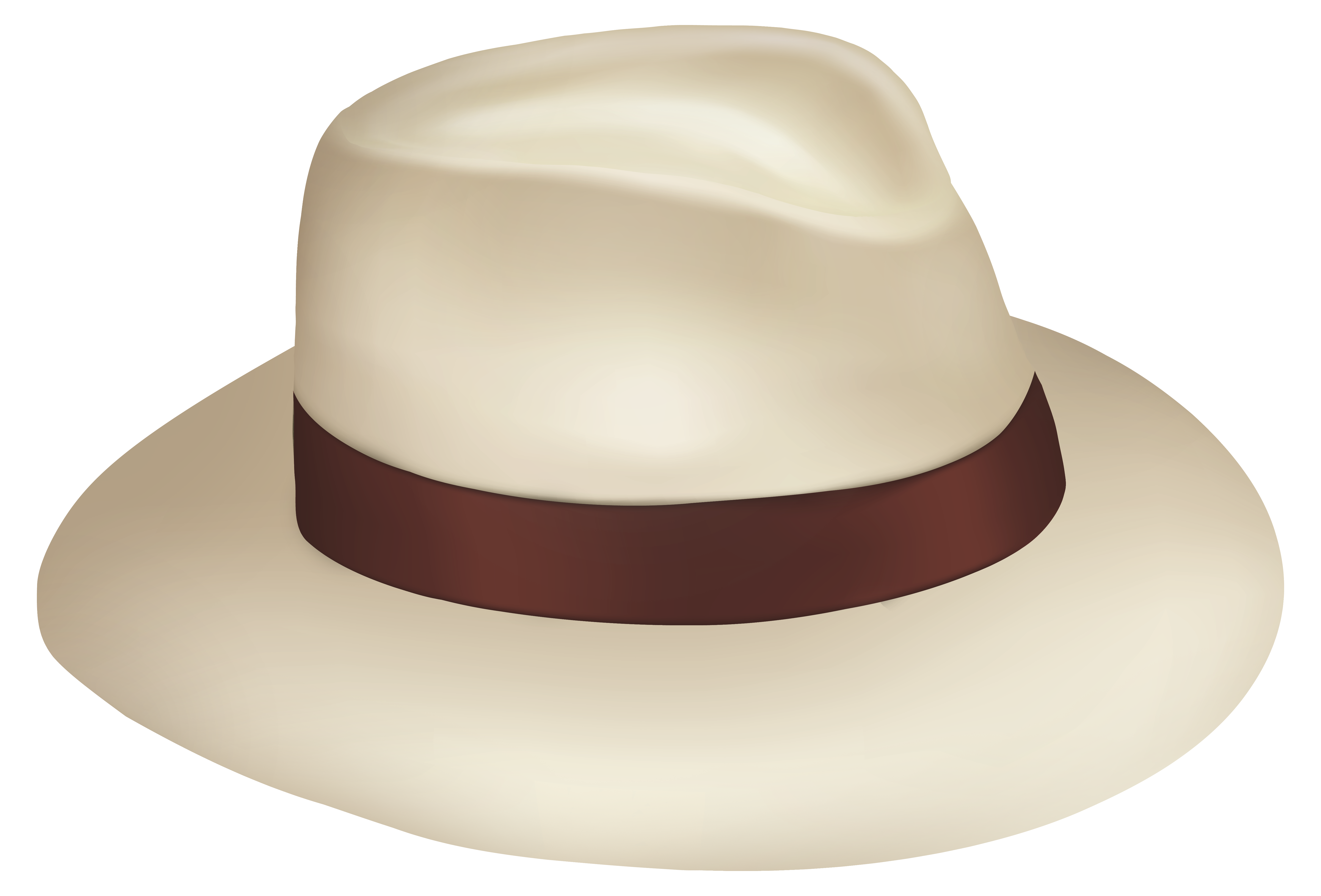 Panama Sun Hat With Brown Ribbon Png Clipart Best Web Clipart