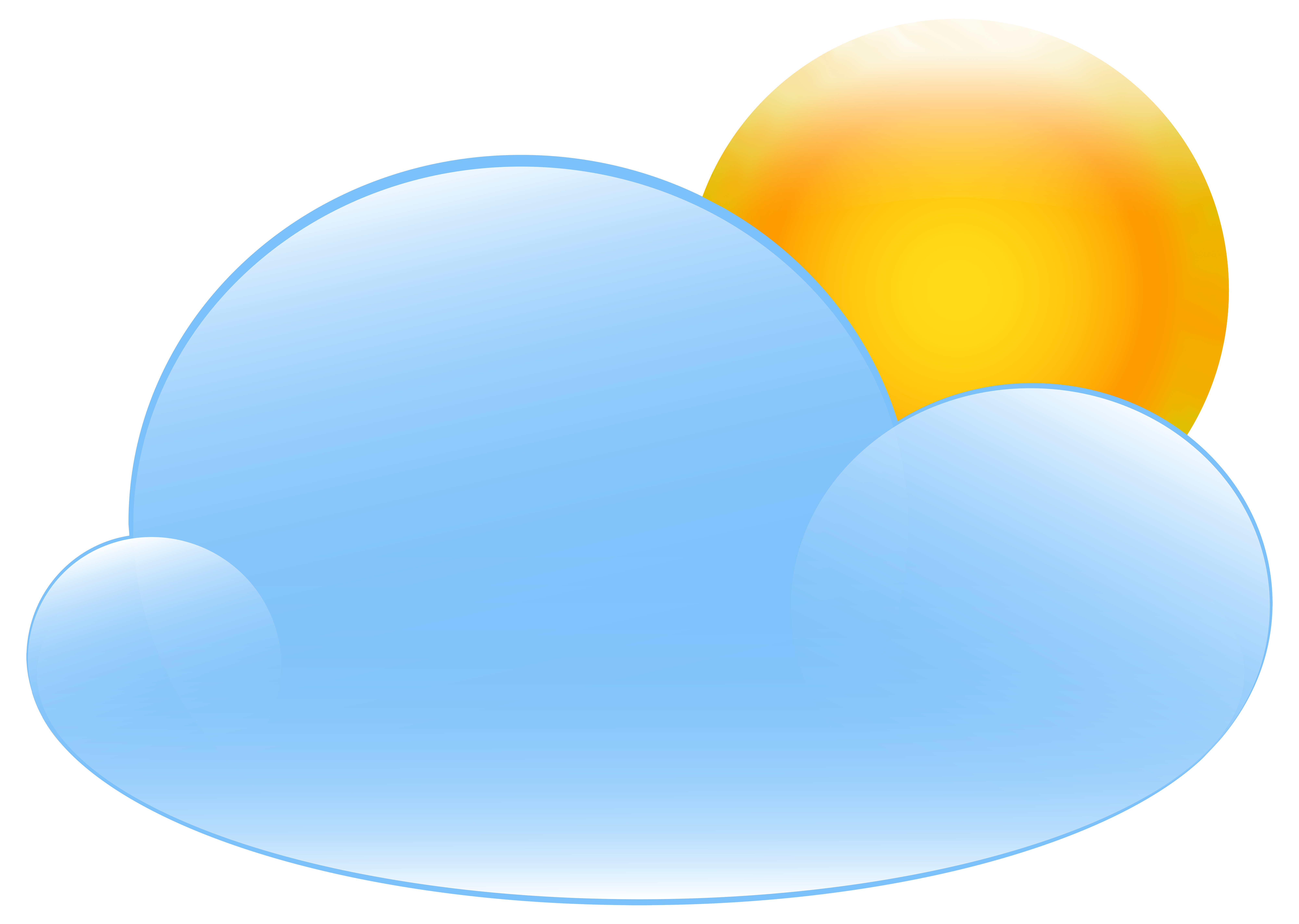 partly cloudy clipart