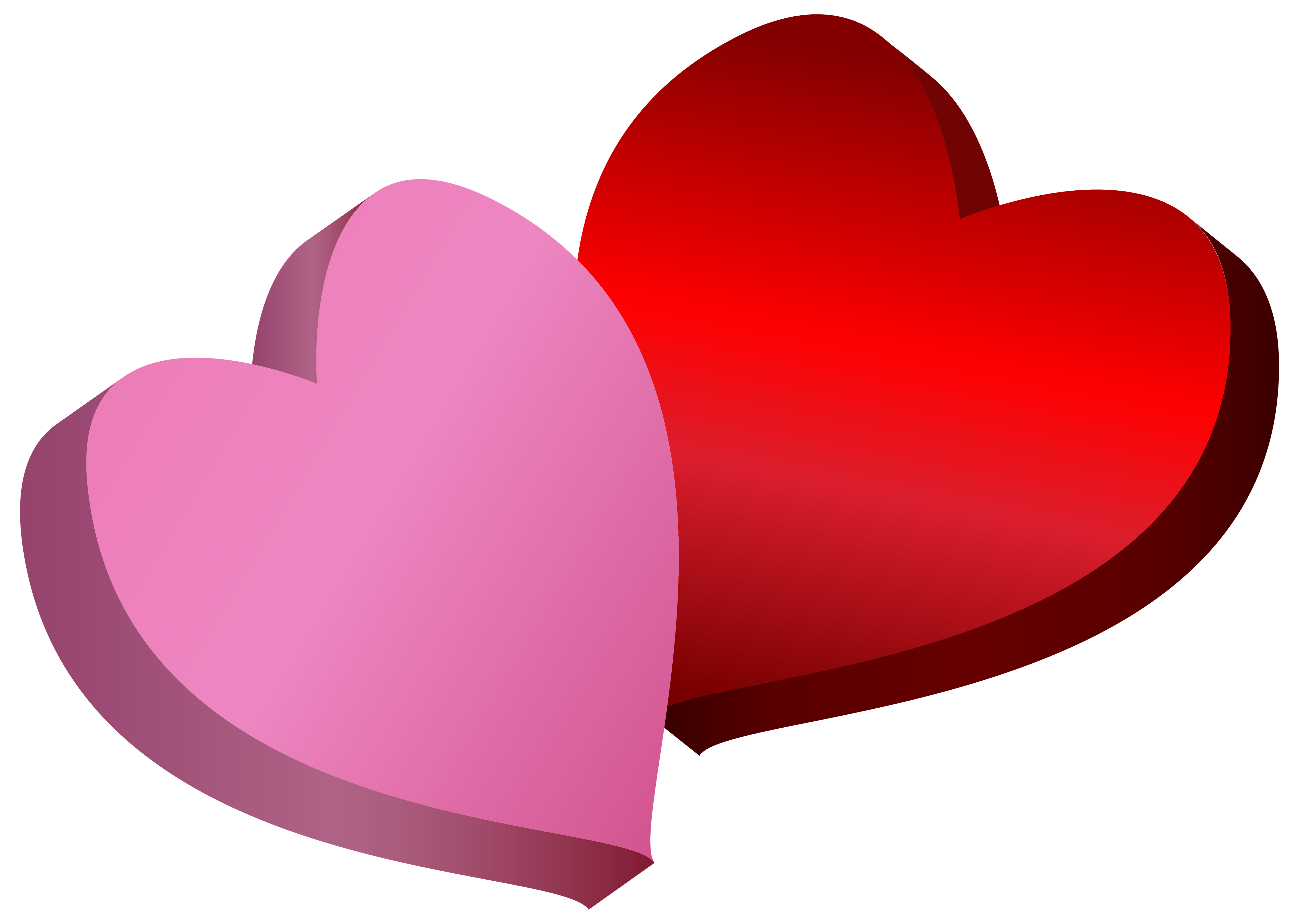 pink heart clipart png