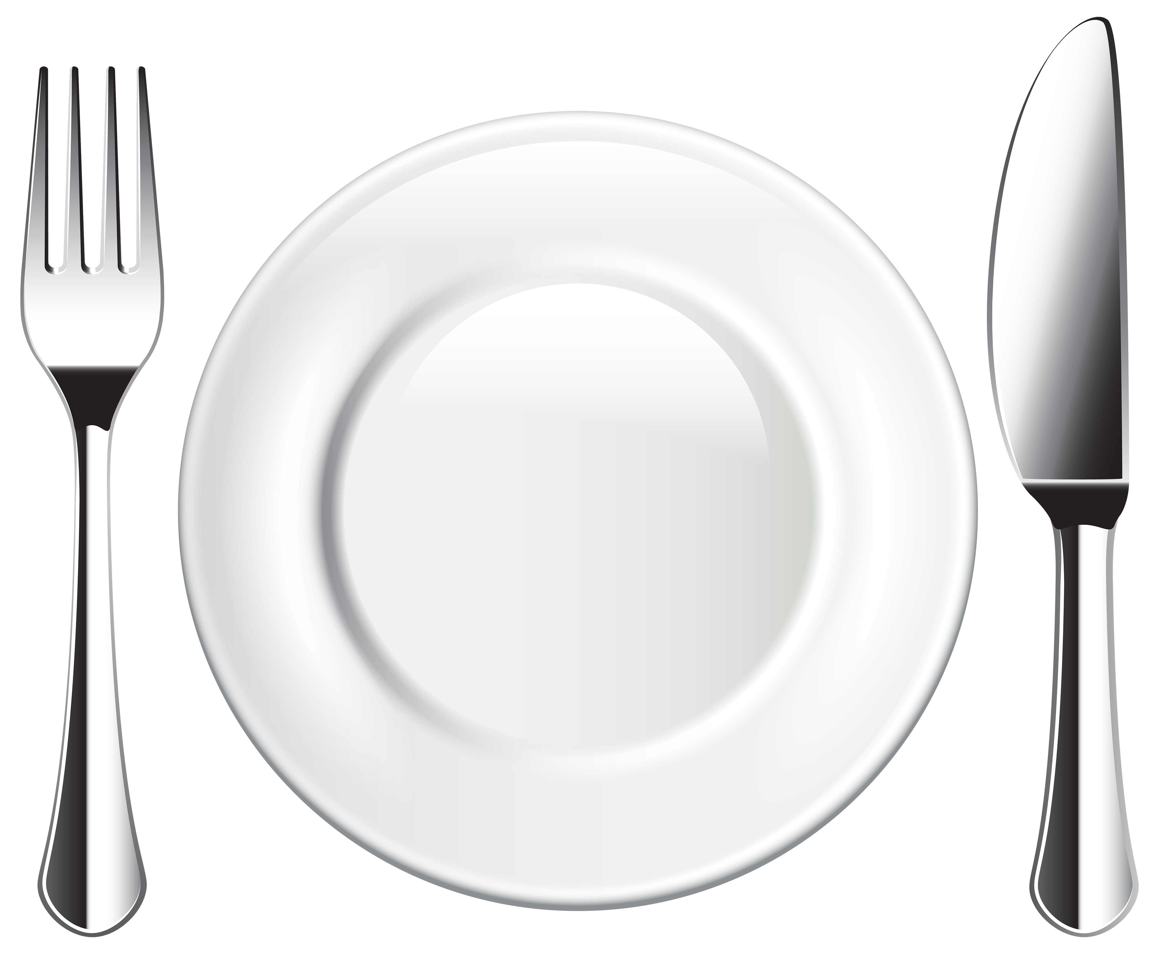 plate and fork