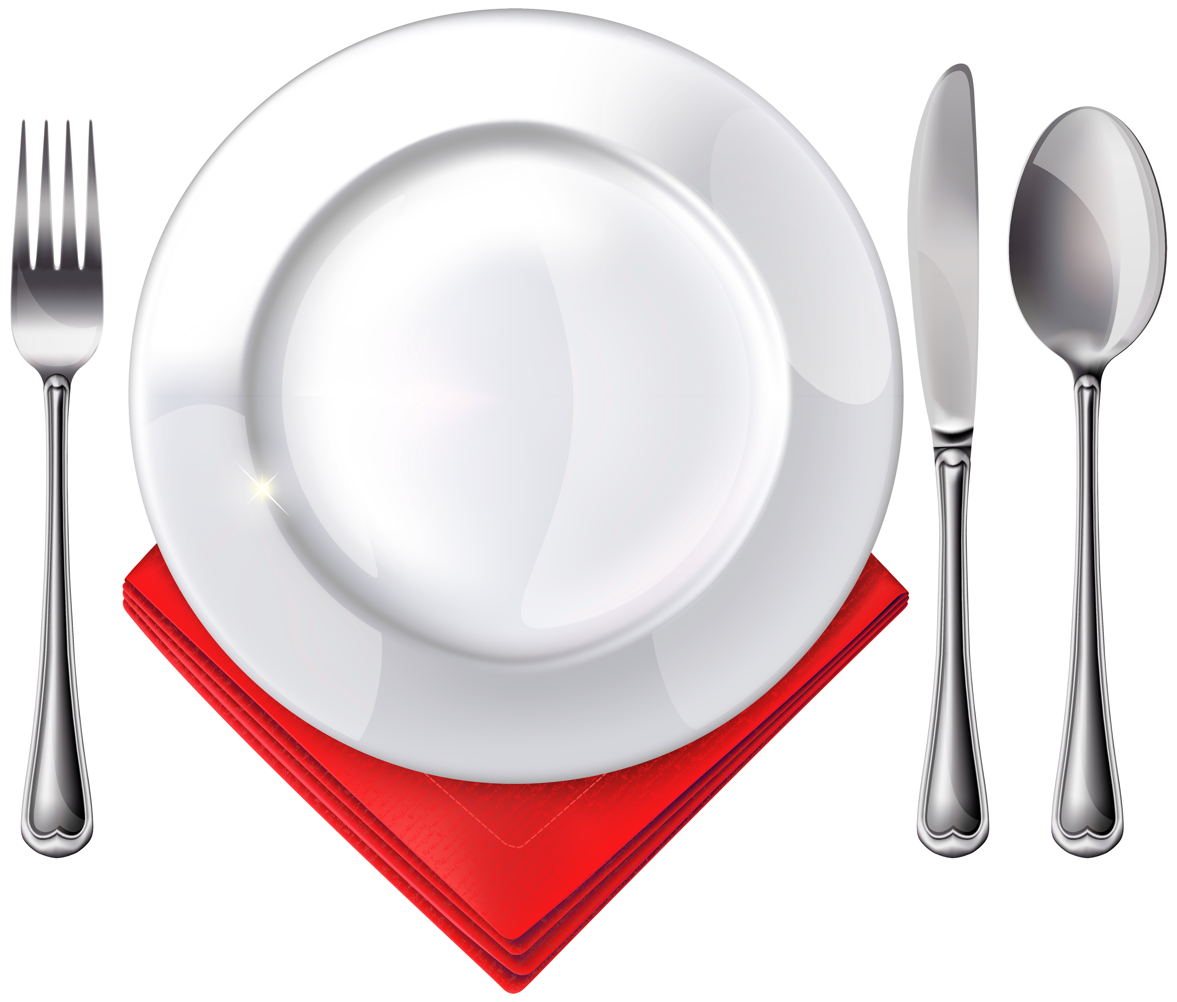 fork and spoon clip art