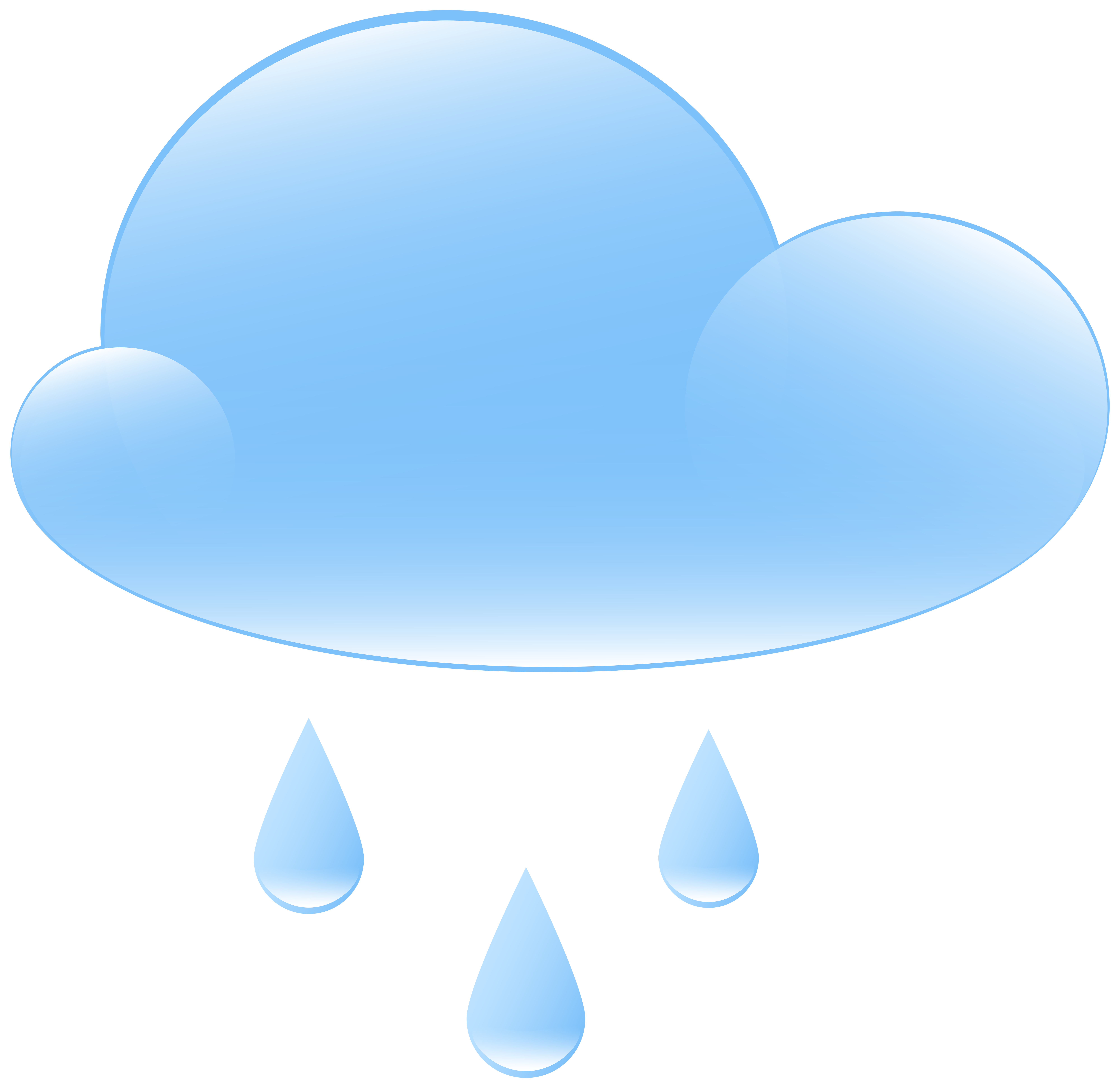 Rainy Cloud Weather Icon PNG Clip Art.