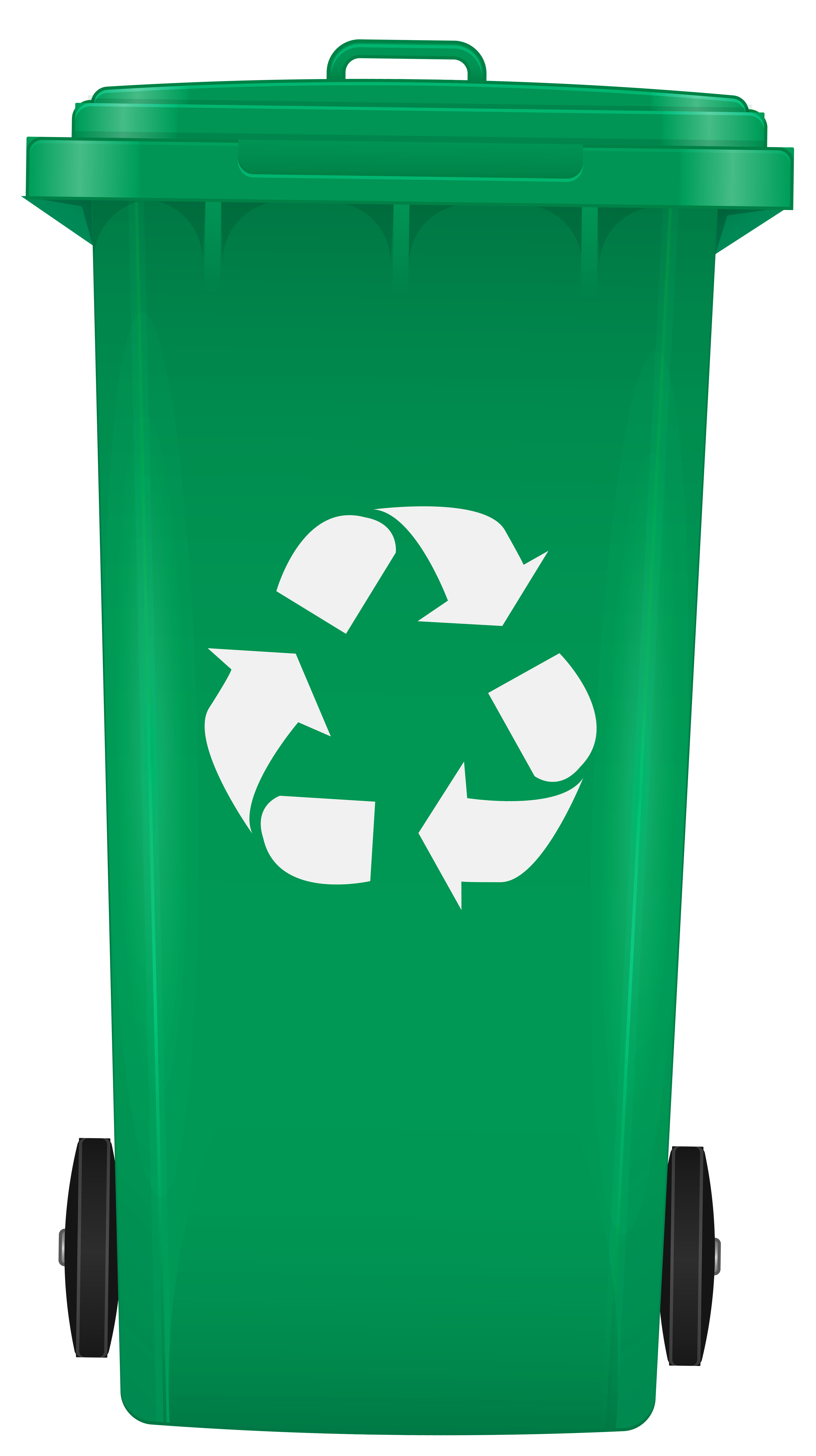 Green Recycle Bin Icon Clip Art Library - Vrogue