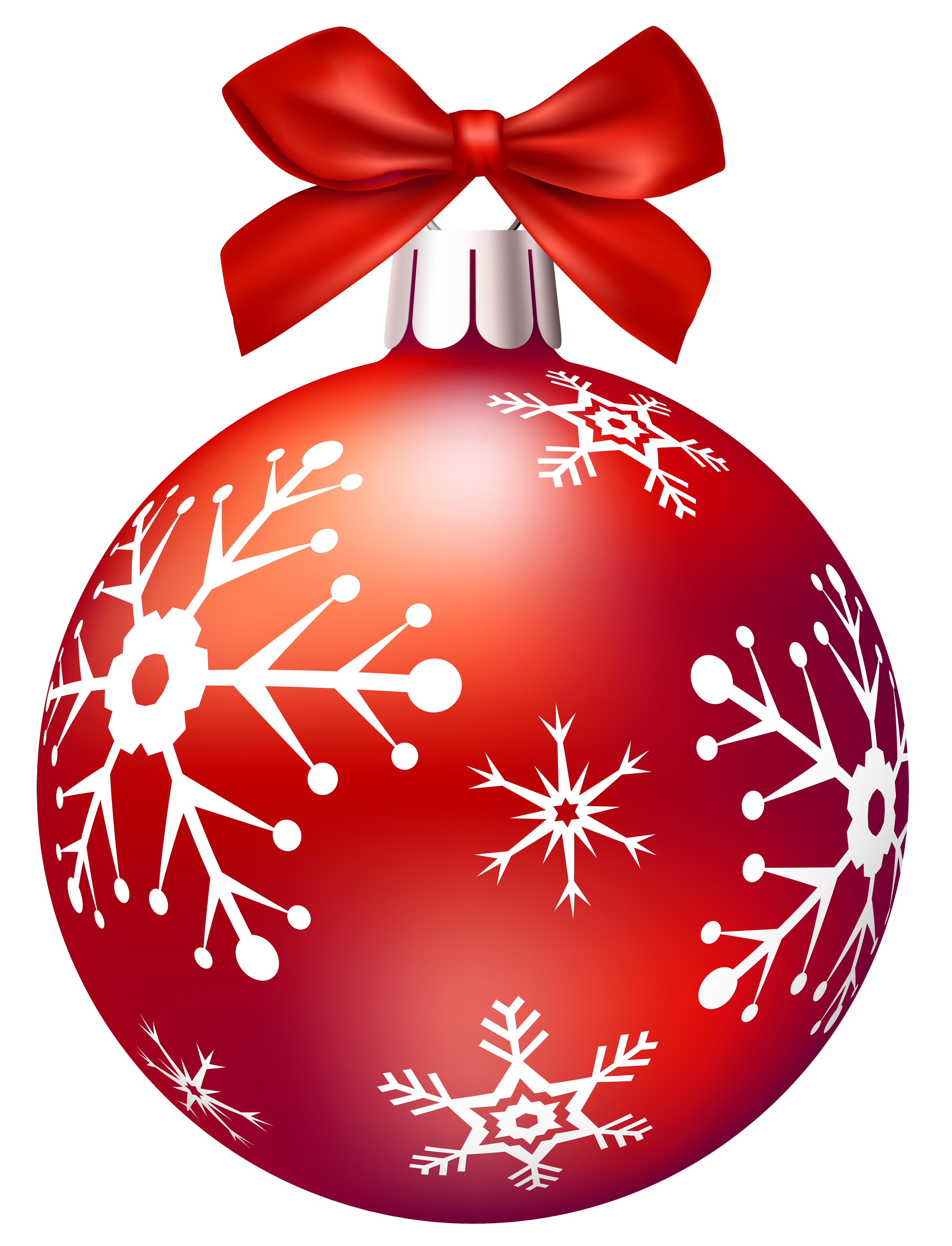 red christmas ornaments clip art