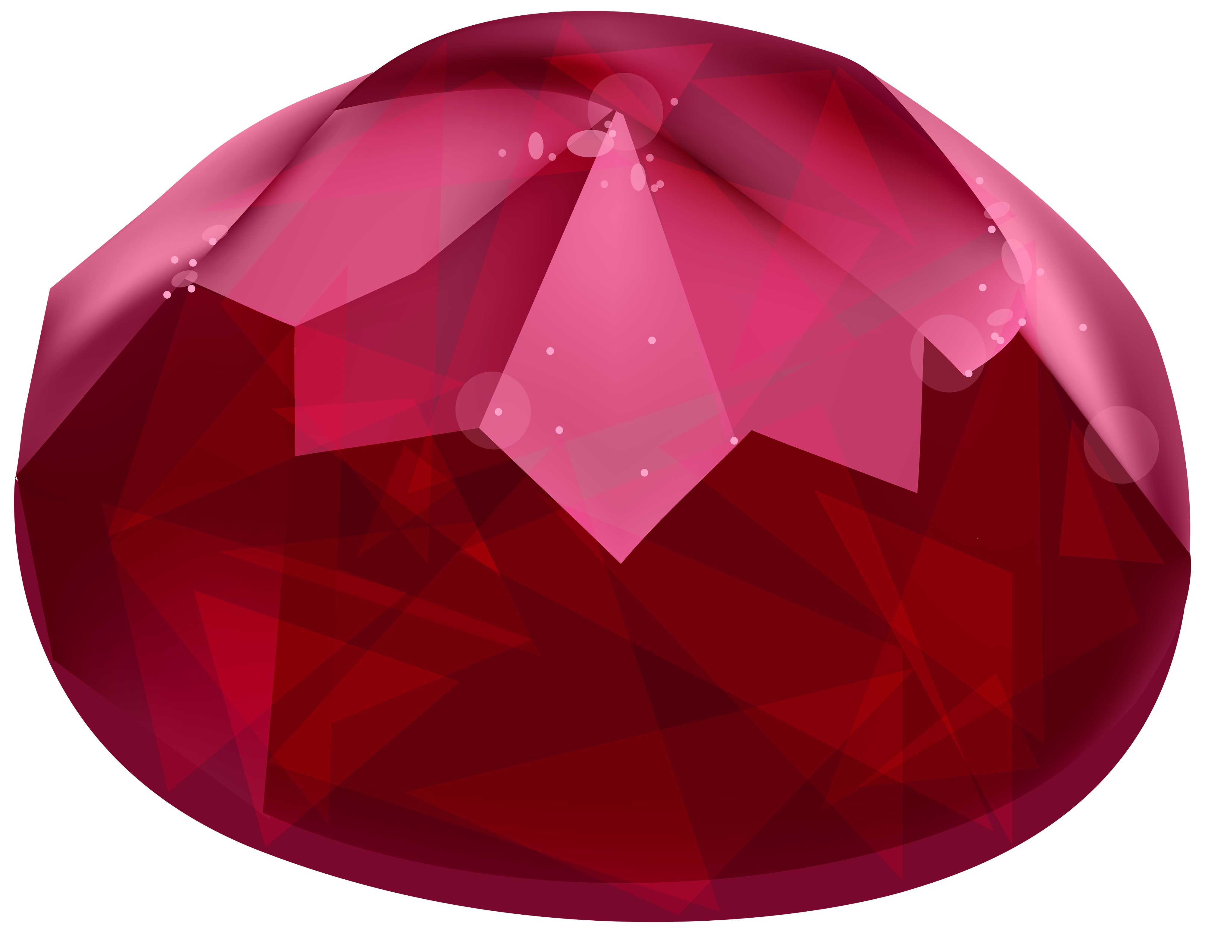Red Diamond Gem PNG Clipart.