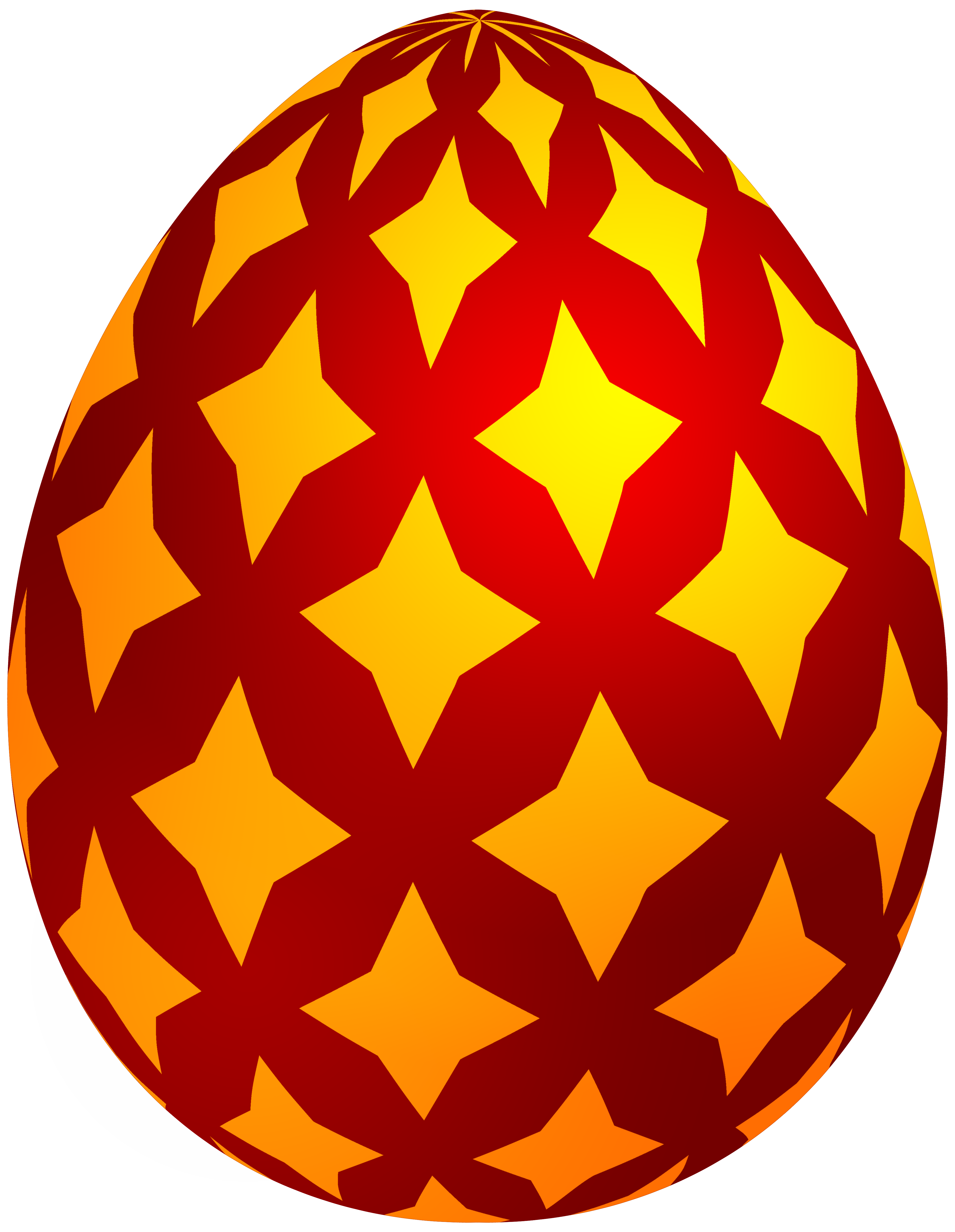 Easter Decorative Red Egg PNG Clip Art - Best WEB Clipart