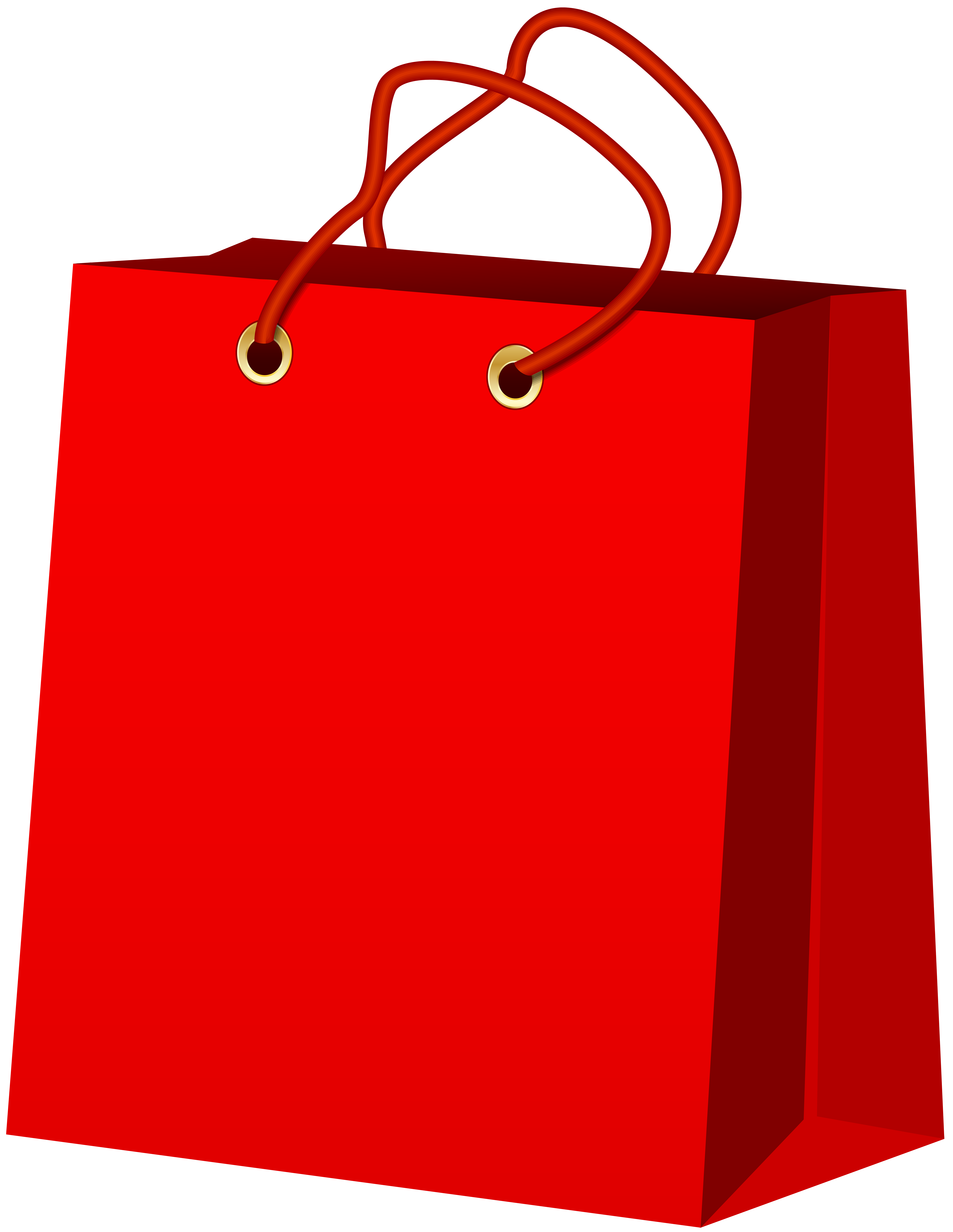 Red Gift Bag PNG Clip Art - Best WEB Clipart