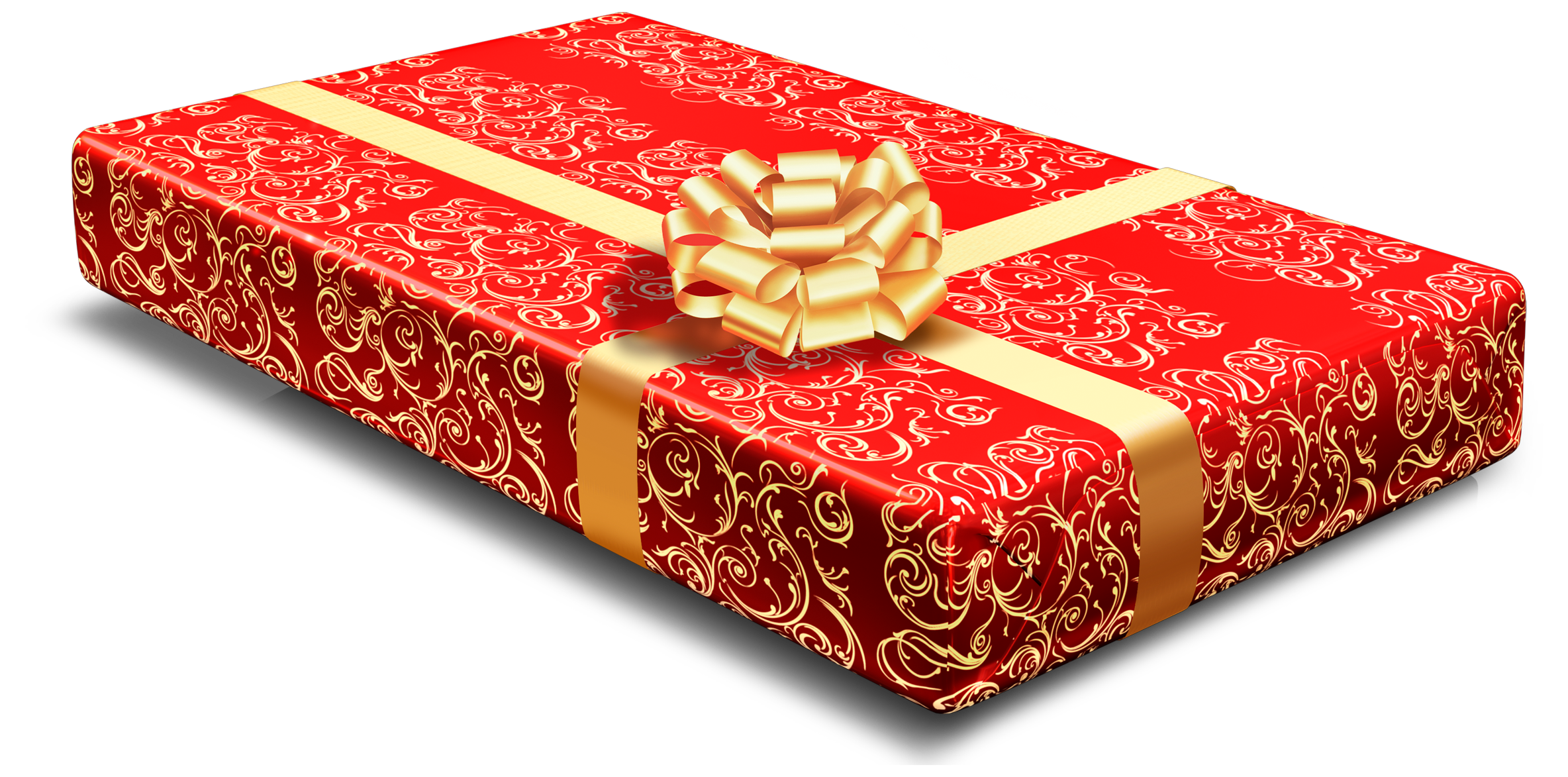 Present red gift wrapping ribbon yellow, Box, Wedding Favors, Rectangle,  Shipping Box transparent background PNG clipart