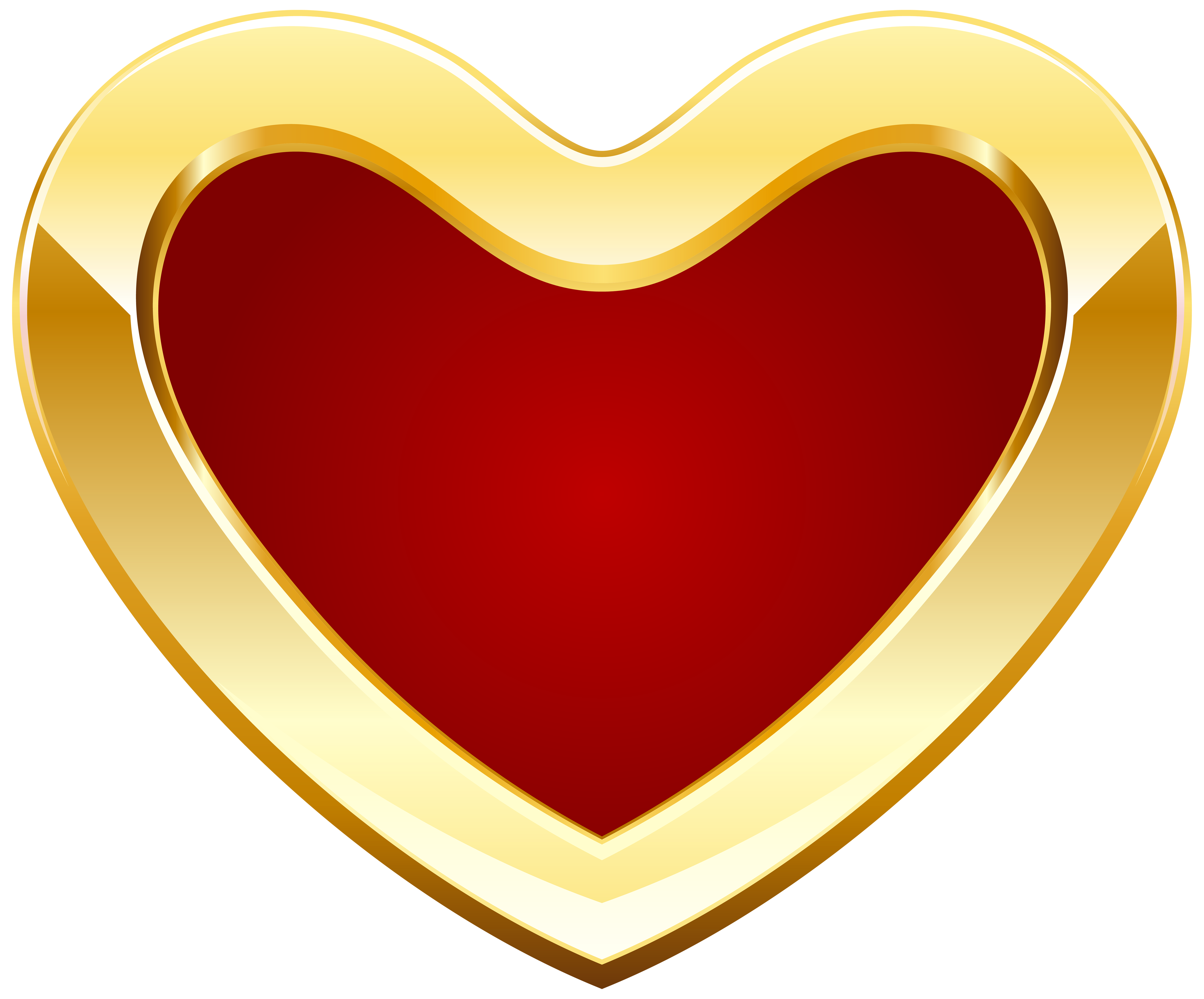 Red And Gold Heart Png Clipart Best Web Clipart