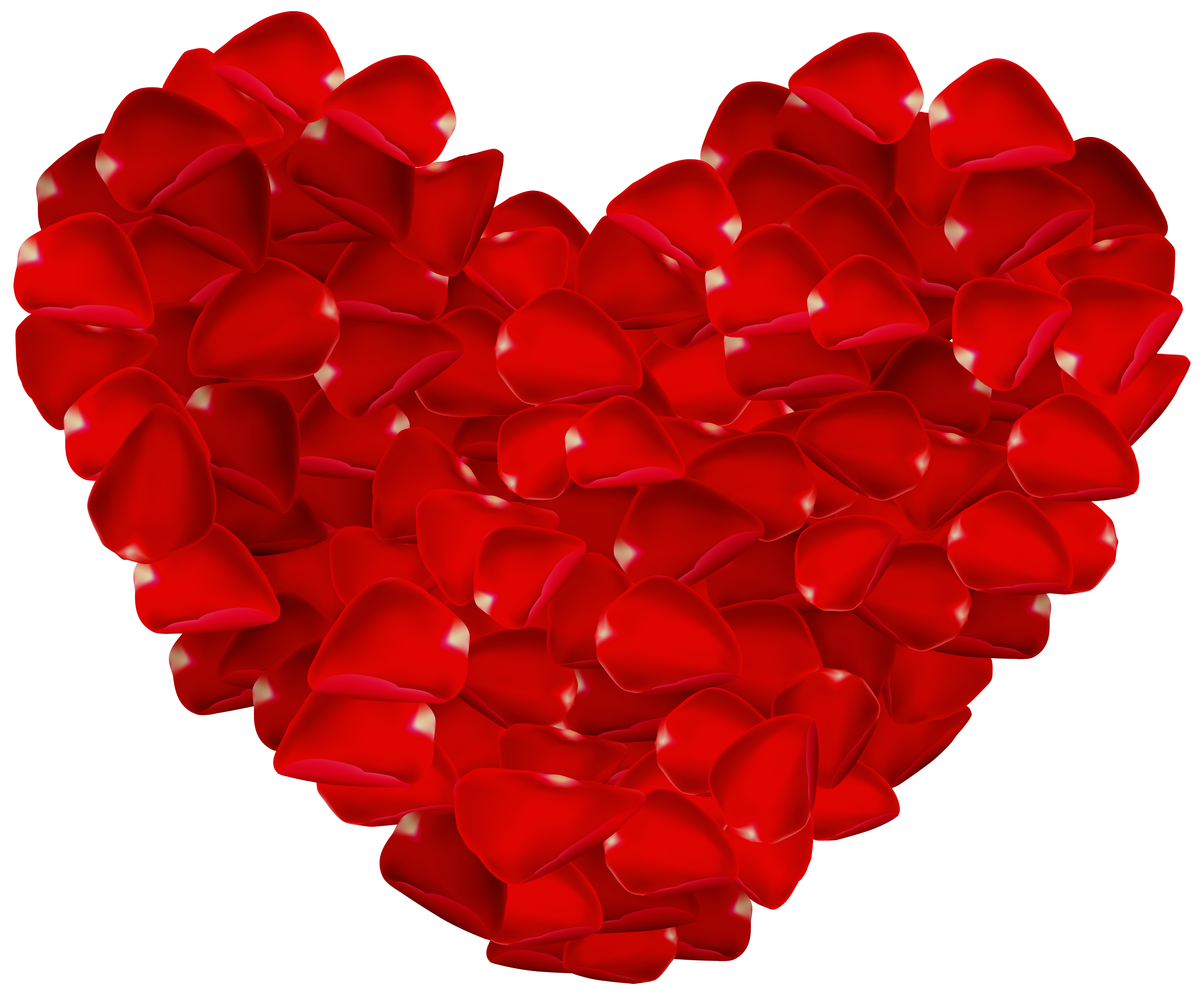 Rose Petals Heart PNG Clipart Image - Best WEB Clipart