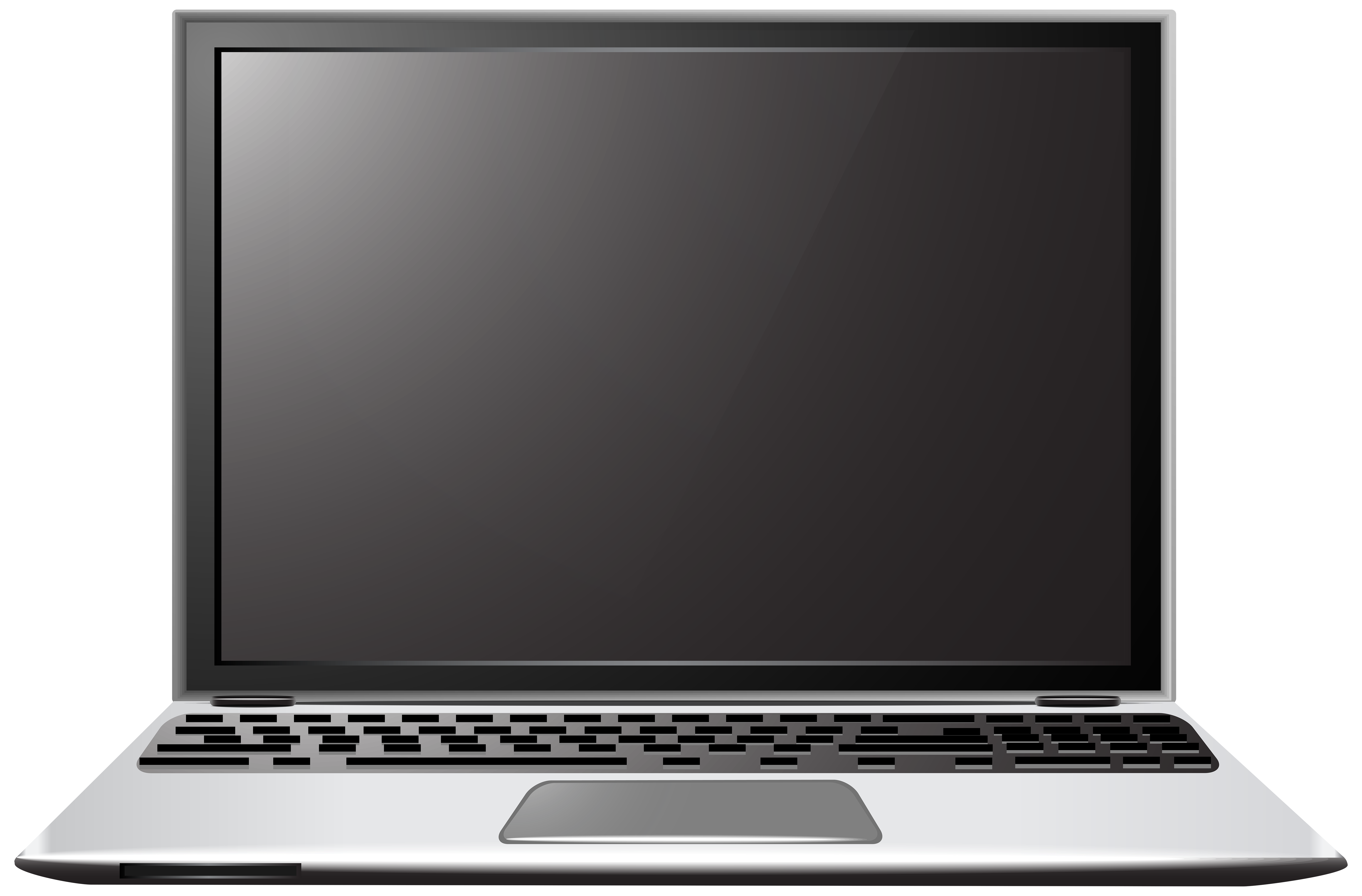 Silver Laptop PNG Clip Art - Best WEB Clipart