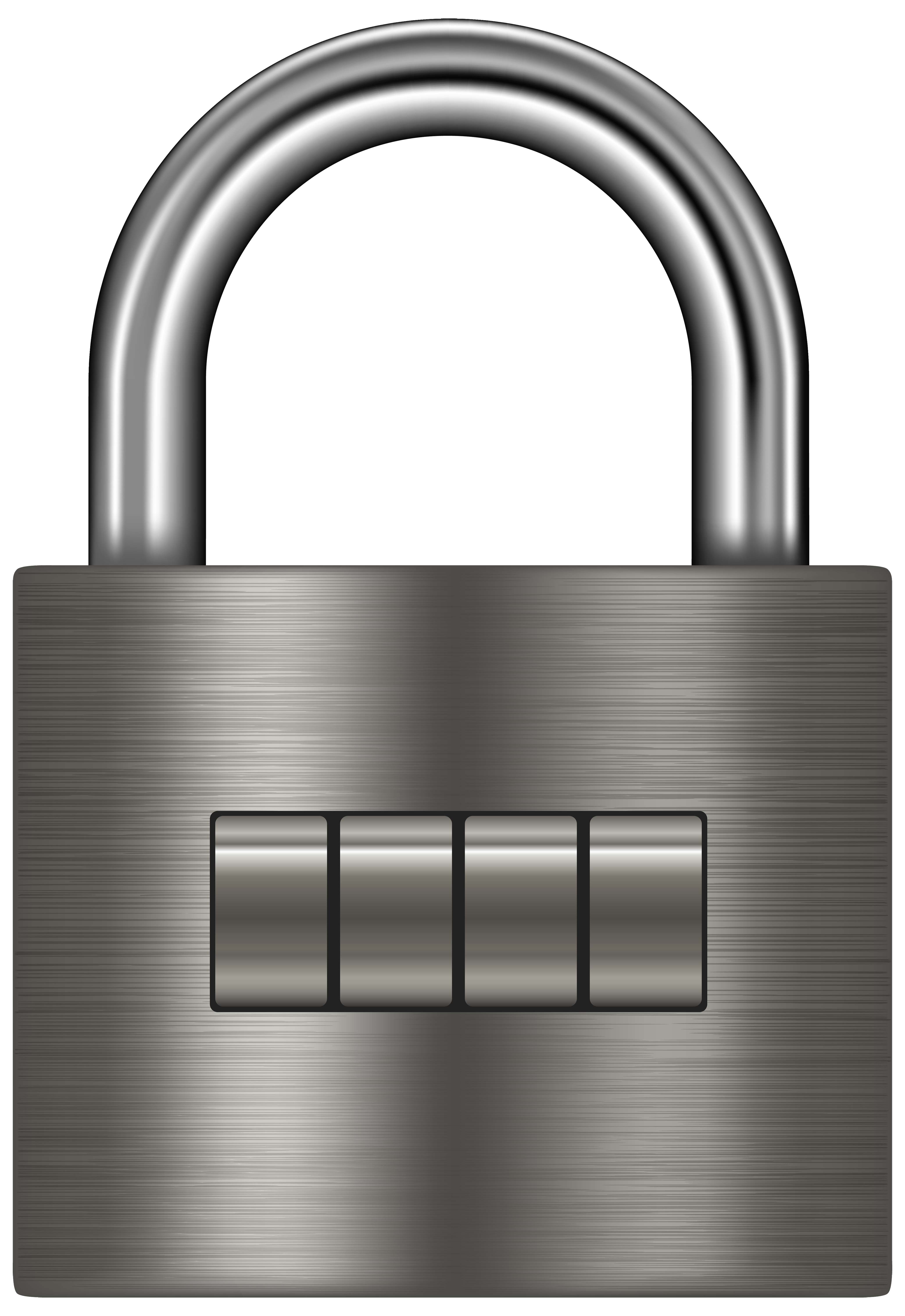 Silver locked padlock 14585783 PNG