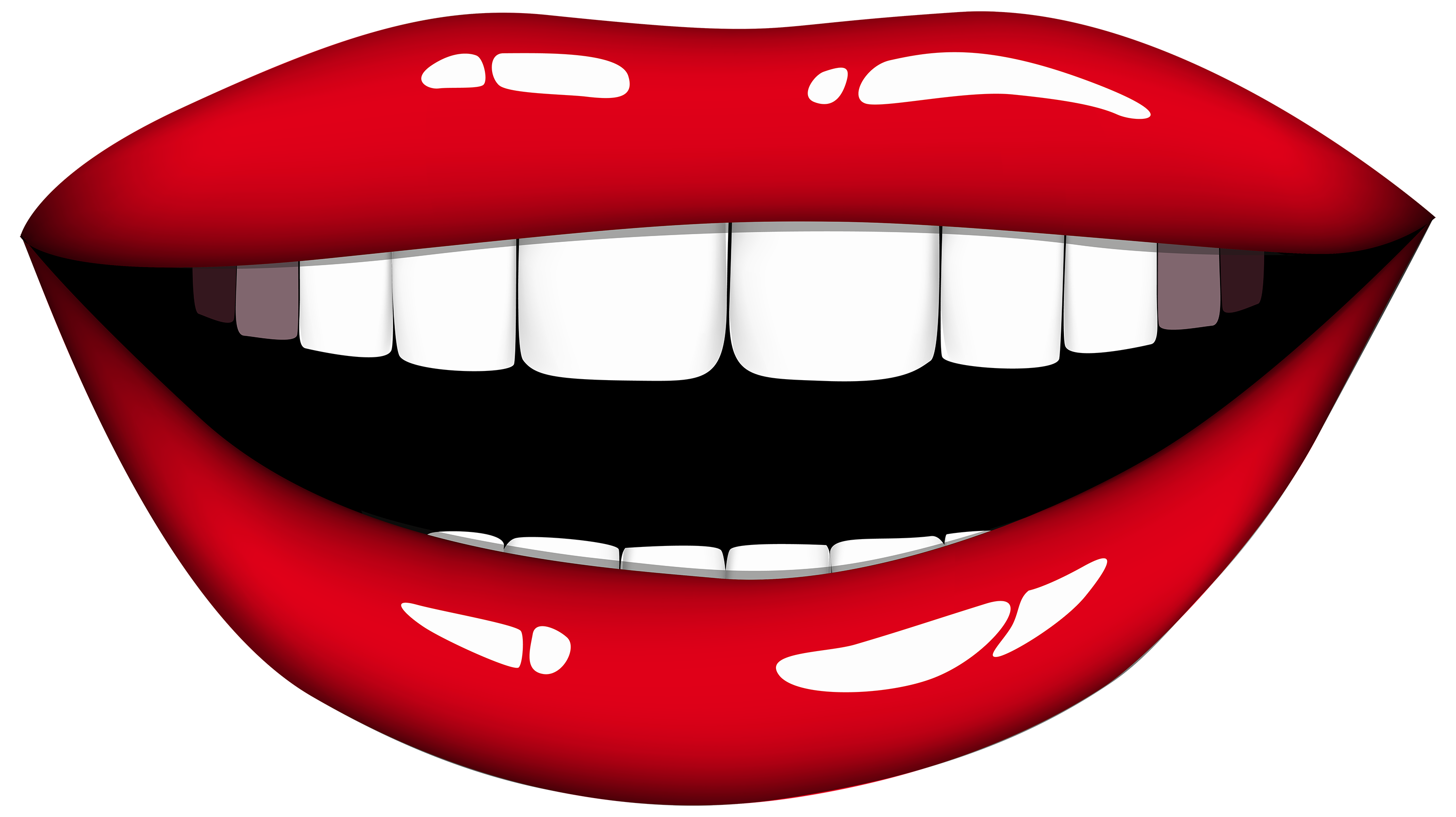 smiling mouths clipart