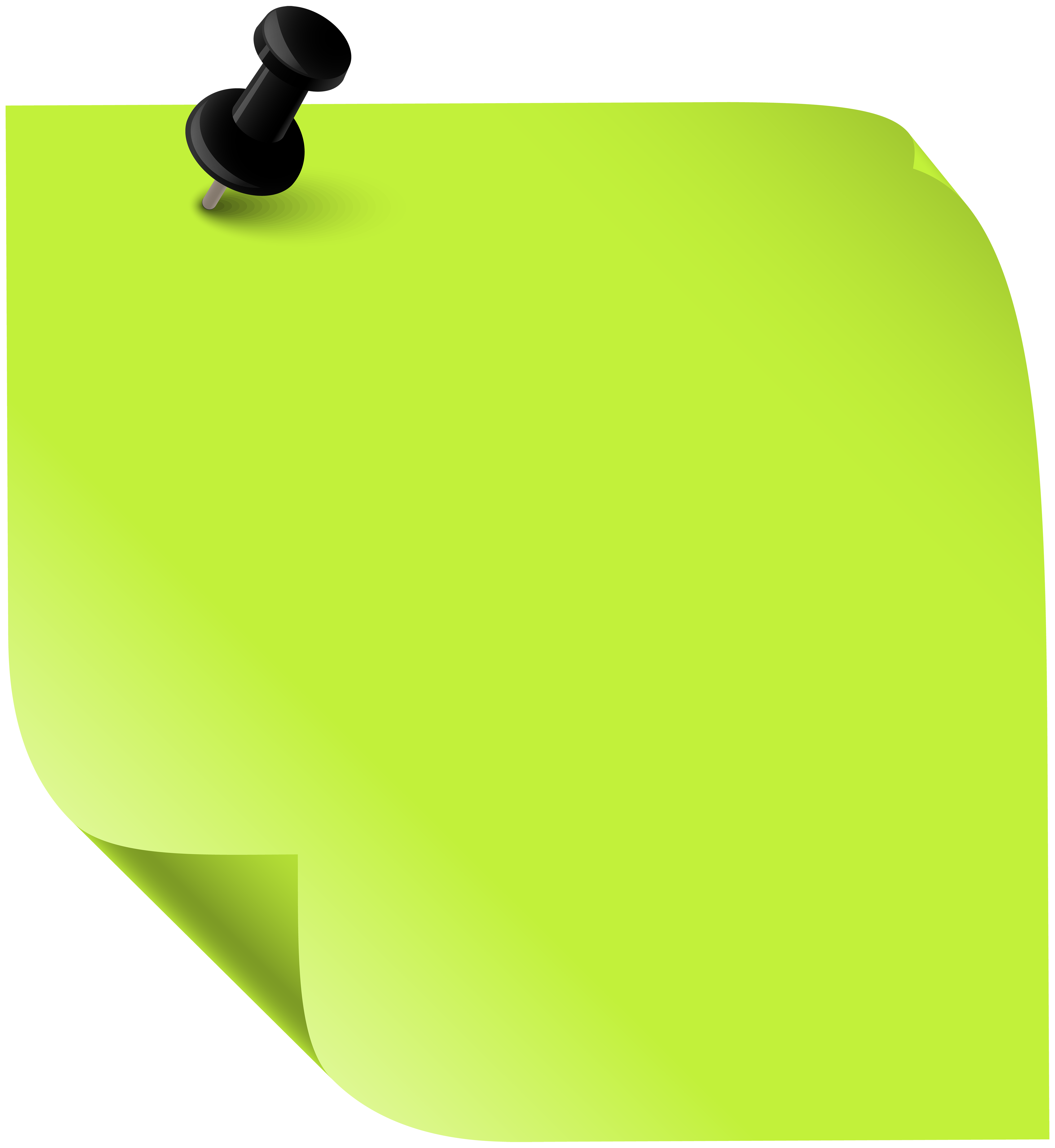 post it note transparent background green