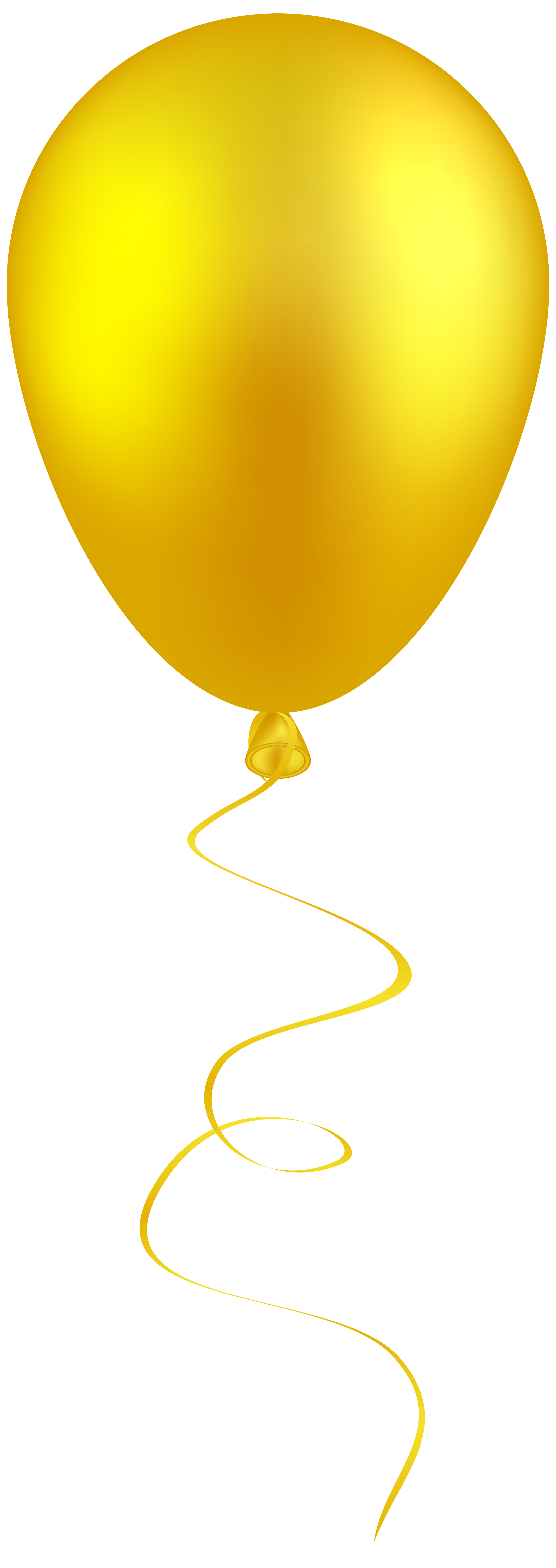 Yellow Balloon PNG Clip Art - Best WEB Clipart