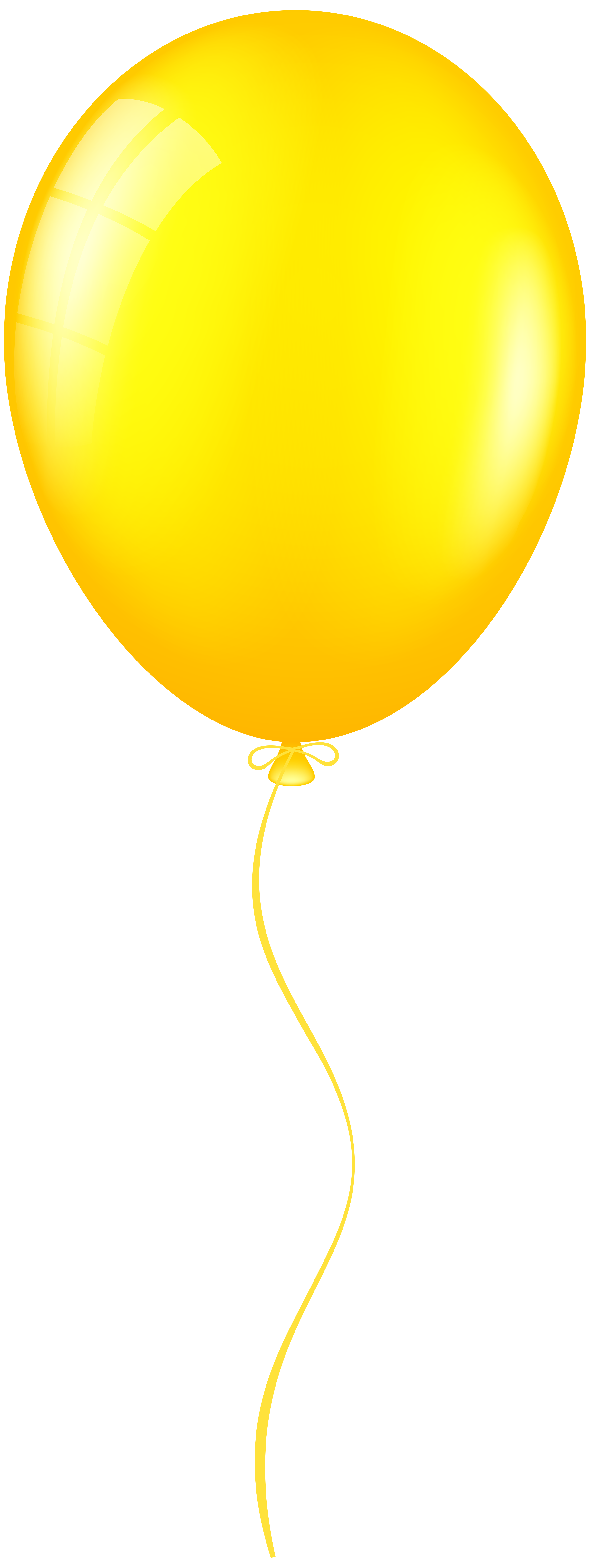 Yellow Balloons Clip Art