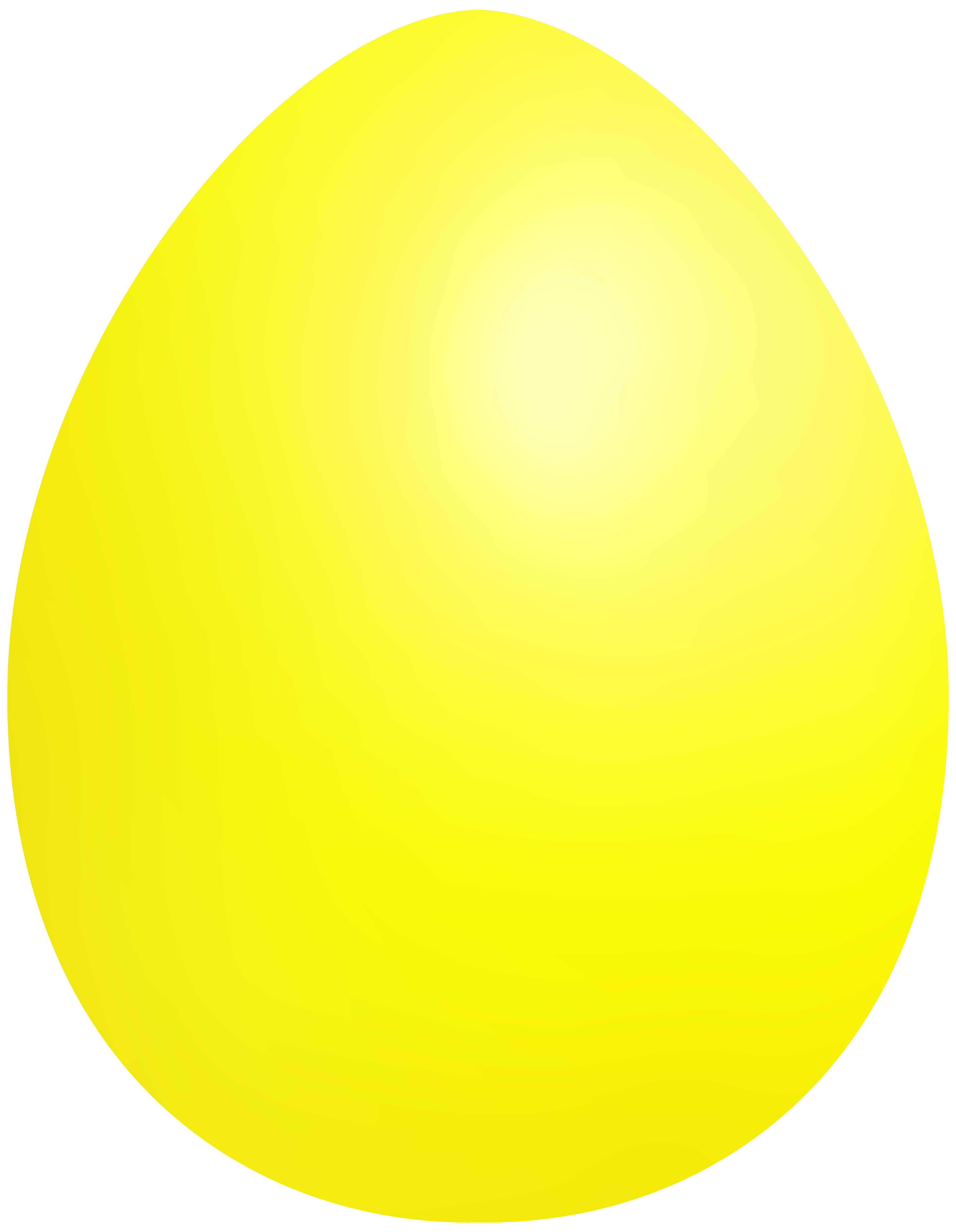 Yellow Colorful Easter Egg PNG Clipairt Picture